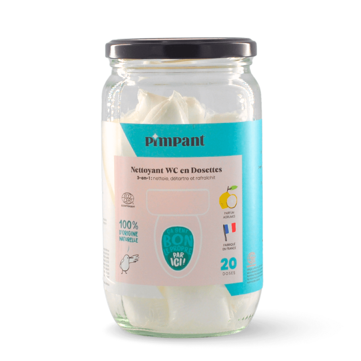 20 nettoyants WC en dosettes