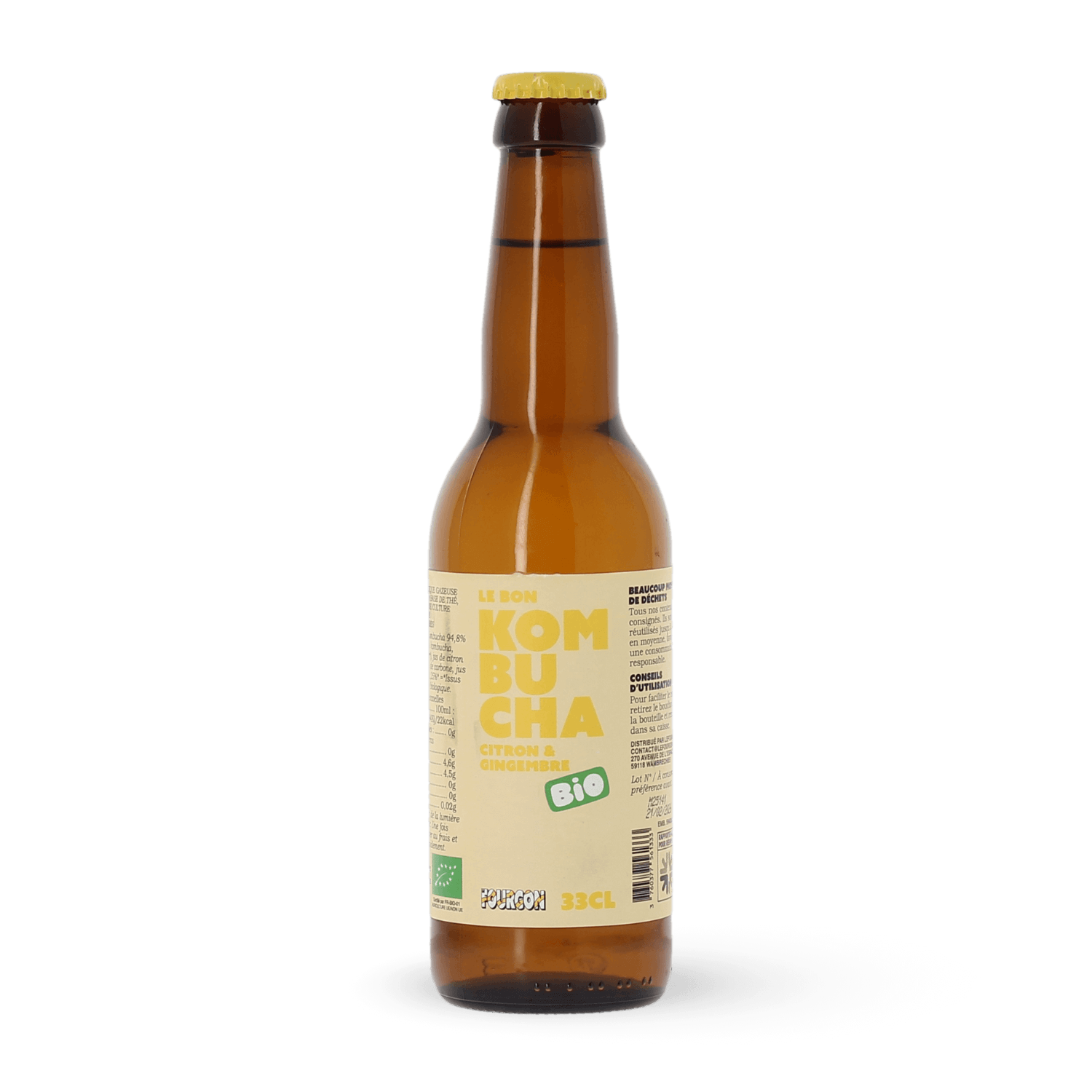 Le Bon Kombucha Citron Gingembre