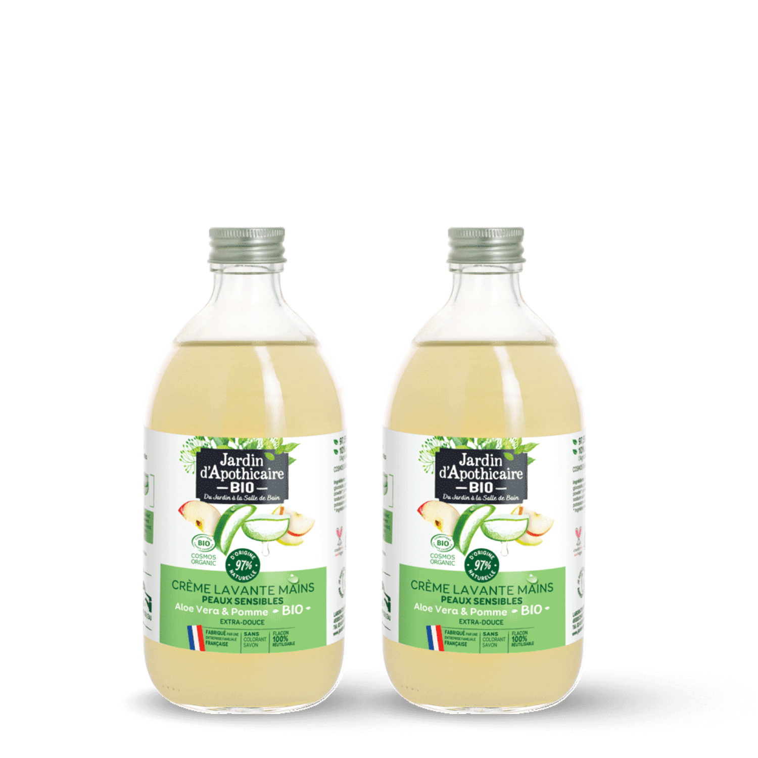 2 lavants mains Pomme & Aloe vera