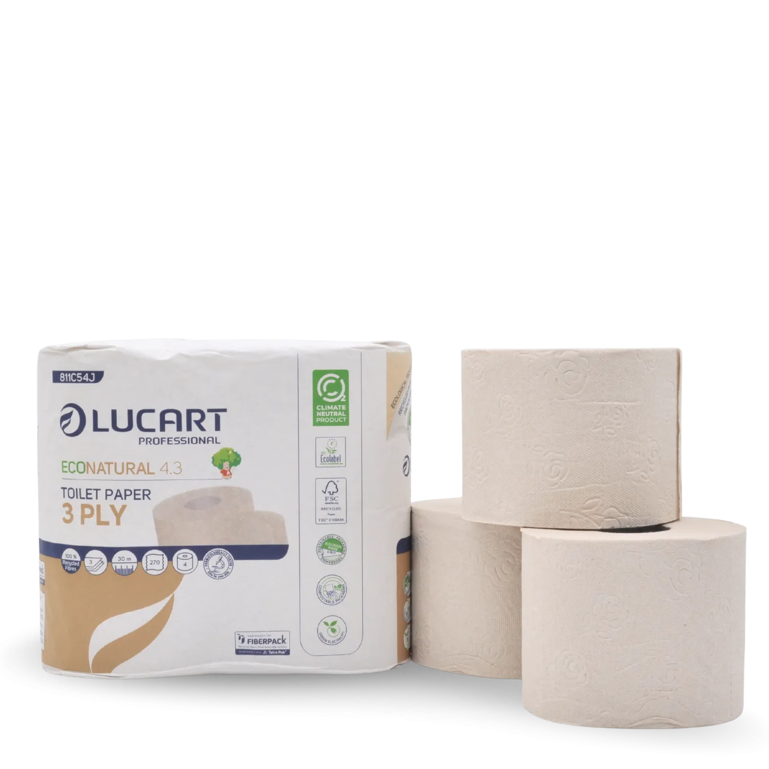 Papier toilette 4 rouleaux- Emballage papier
