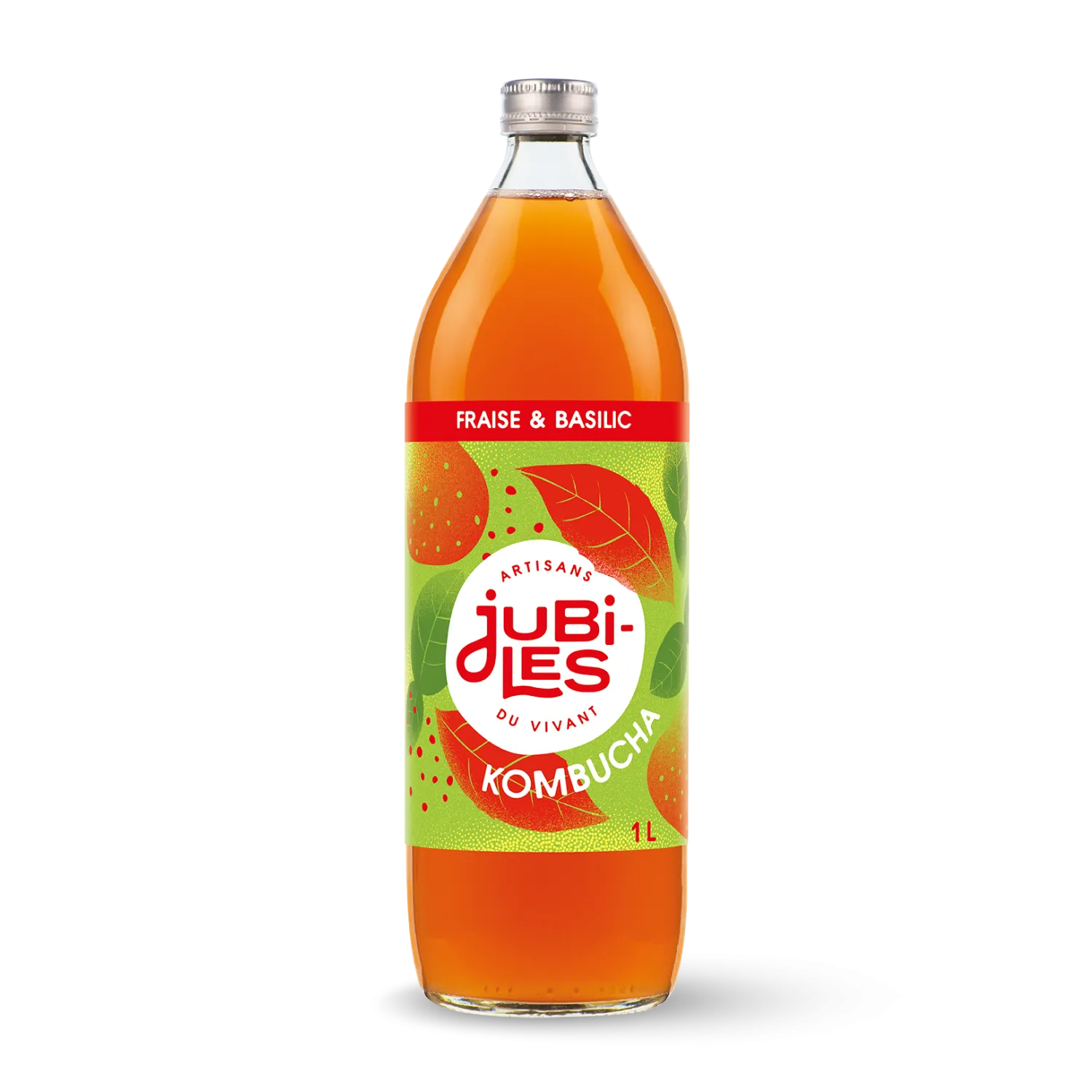 Kombucha Fraise Basilic