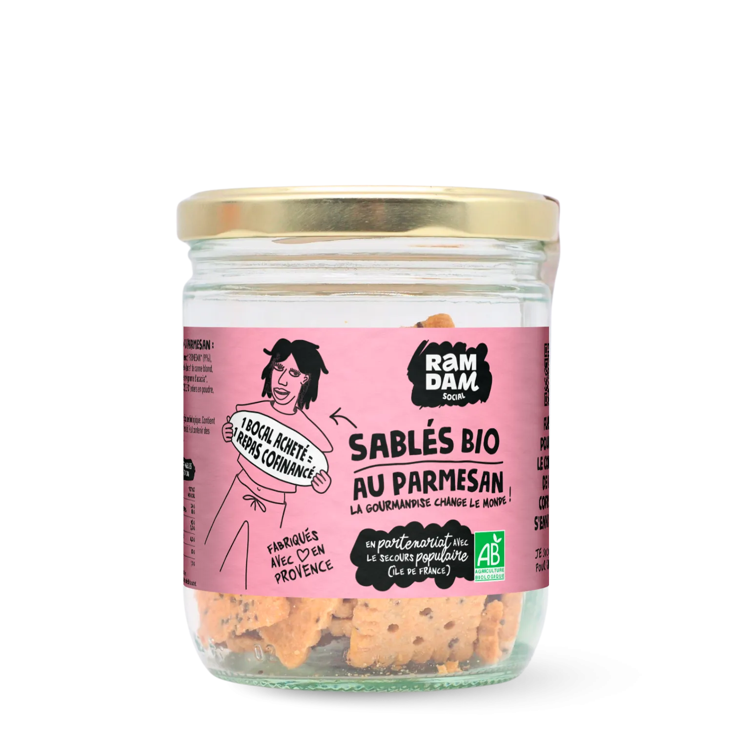 Sablé parmesan graine de chia