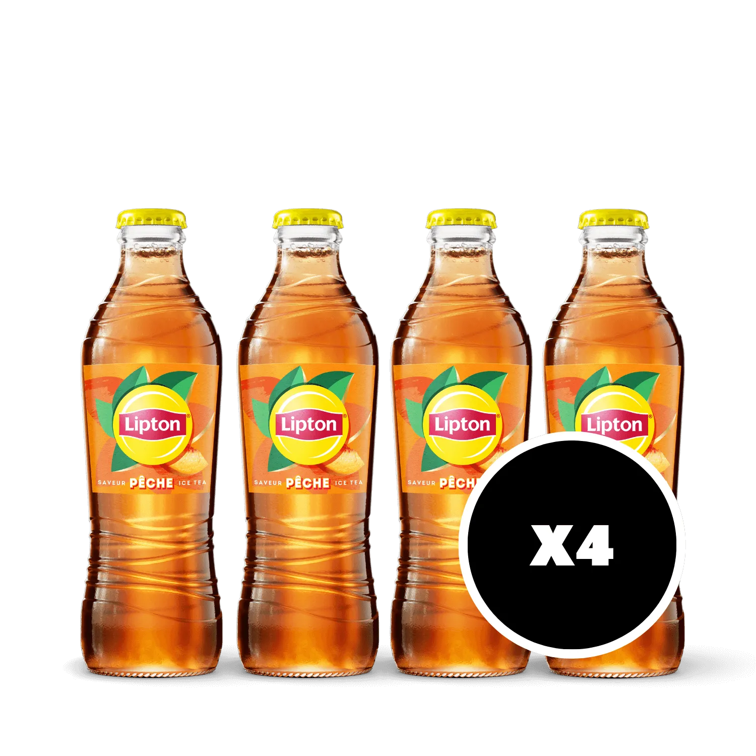 Pack 4 x Lipton Pêche