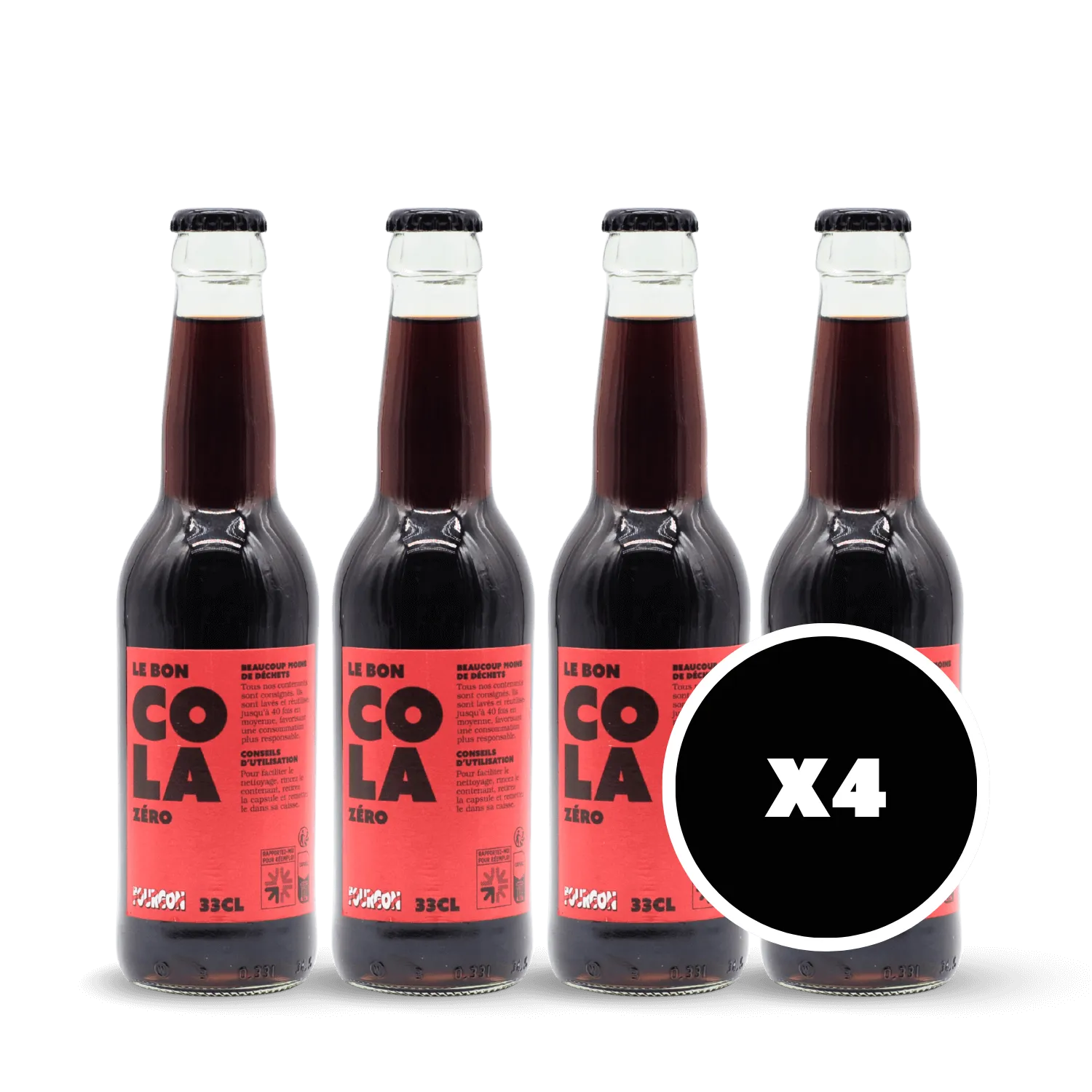 Pack 4 x Le Cola Zéro