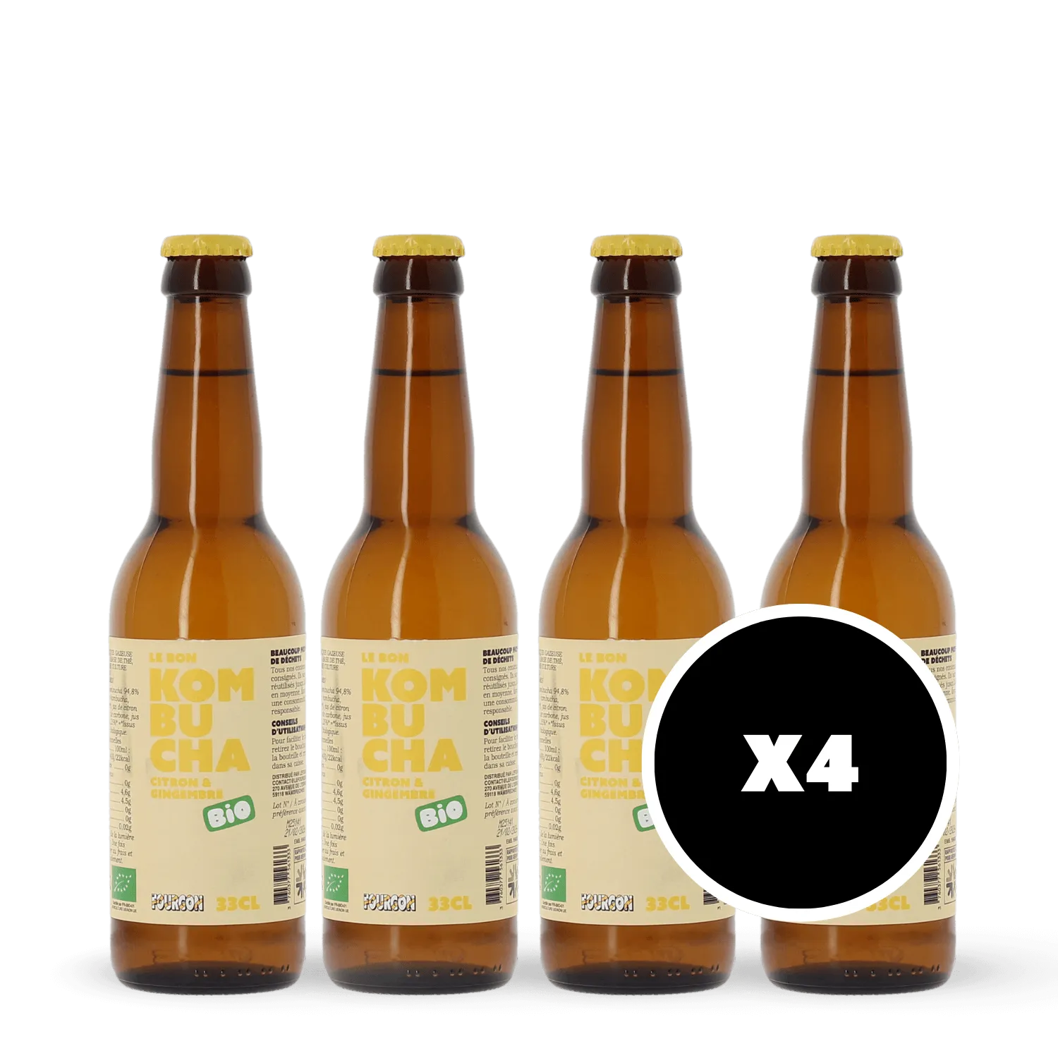 Pack 4 x Le Bon Kombucha