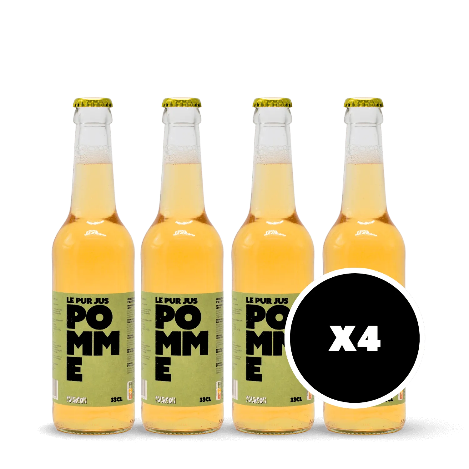 Pack 4 x pur jus de pomme