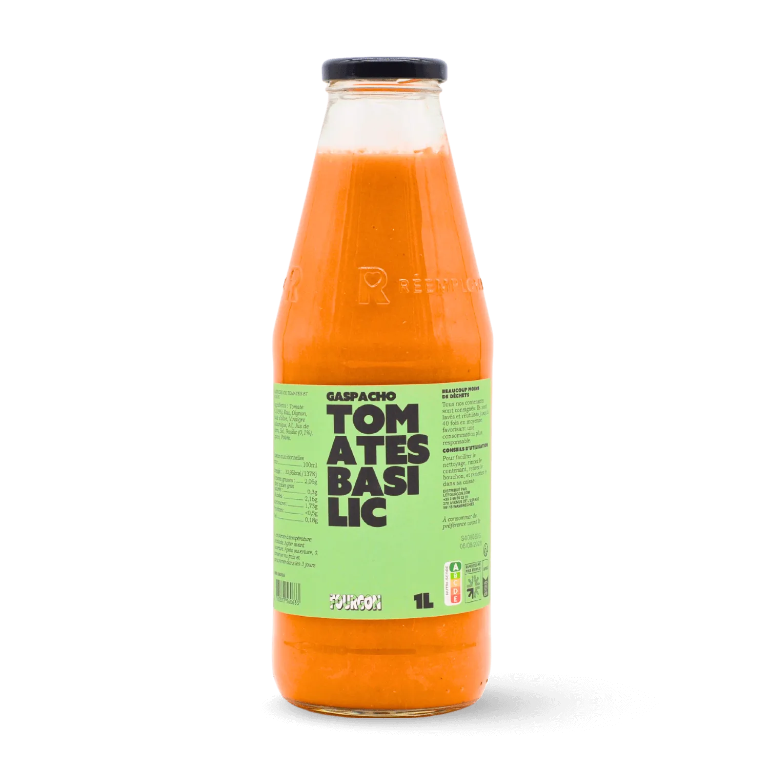 Gaspacho tomates basilic