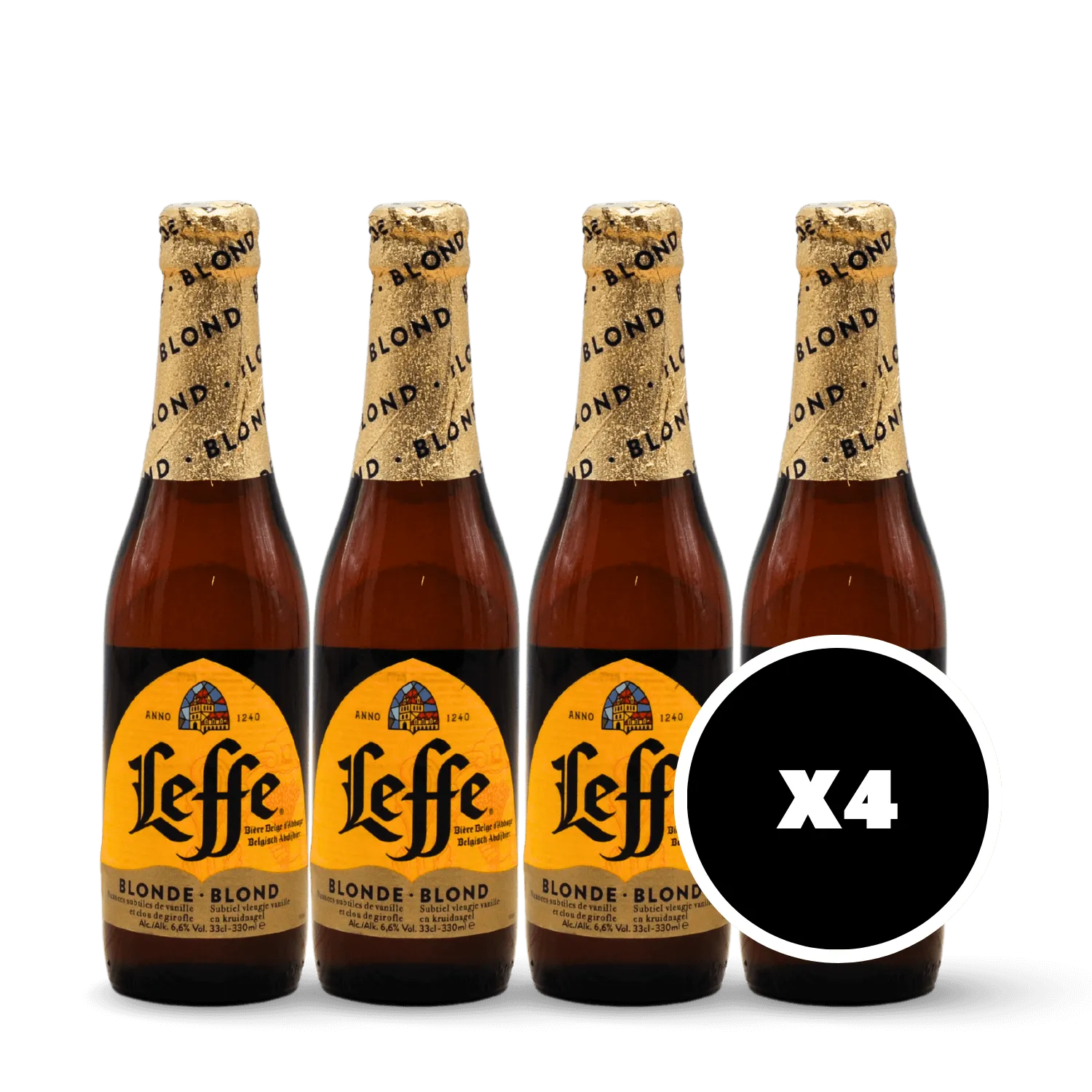 Pack 4 x Leffe Blonde