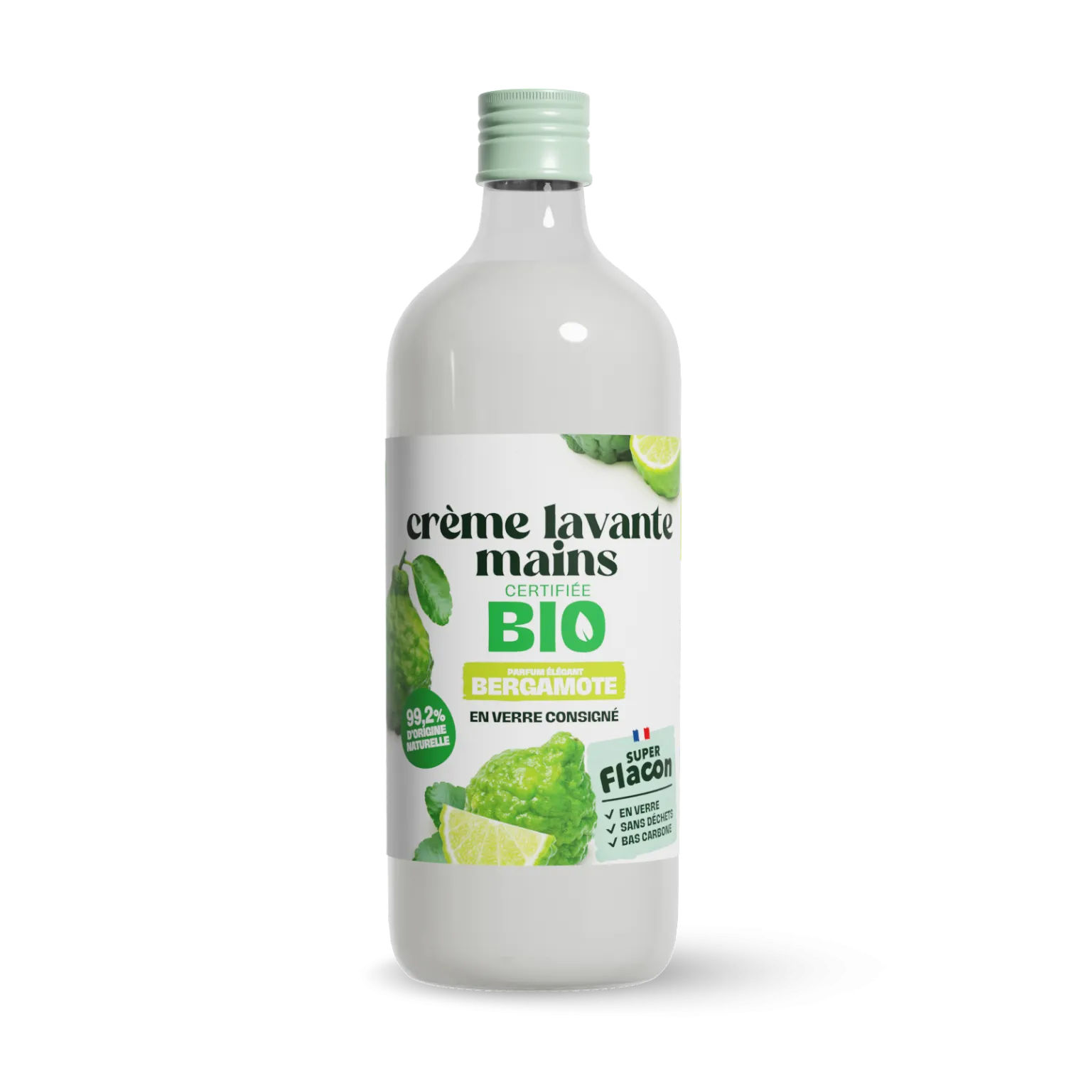 Crème lavante mains Bergamote - Nouvelle formule certifiée bio