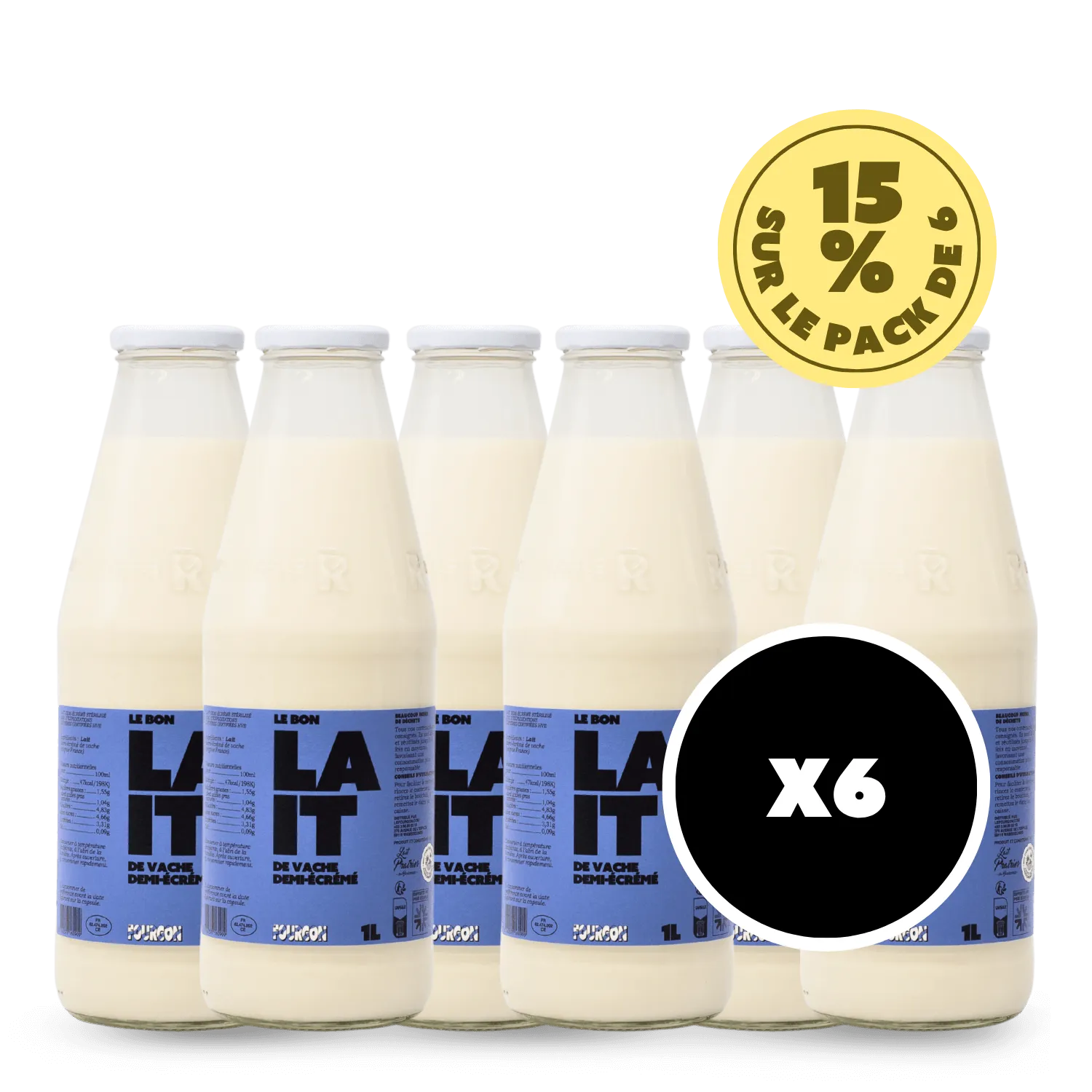 Pack Lait Demi-écrémé