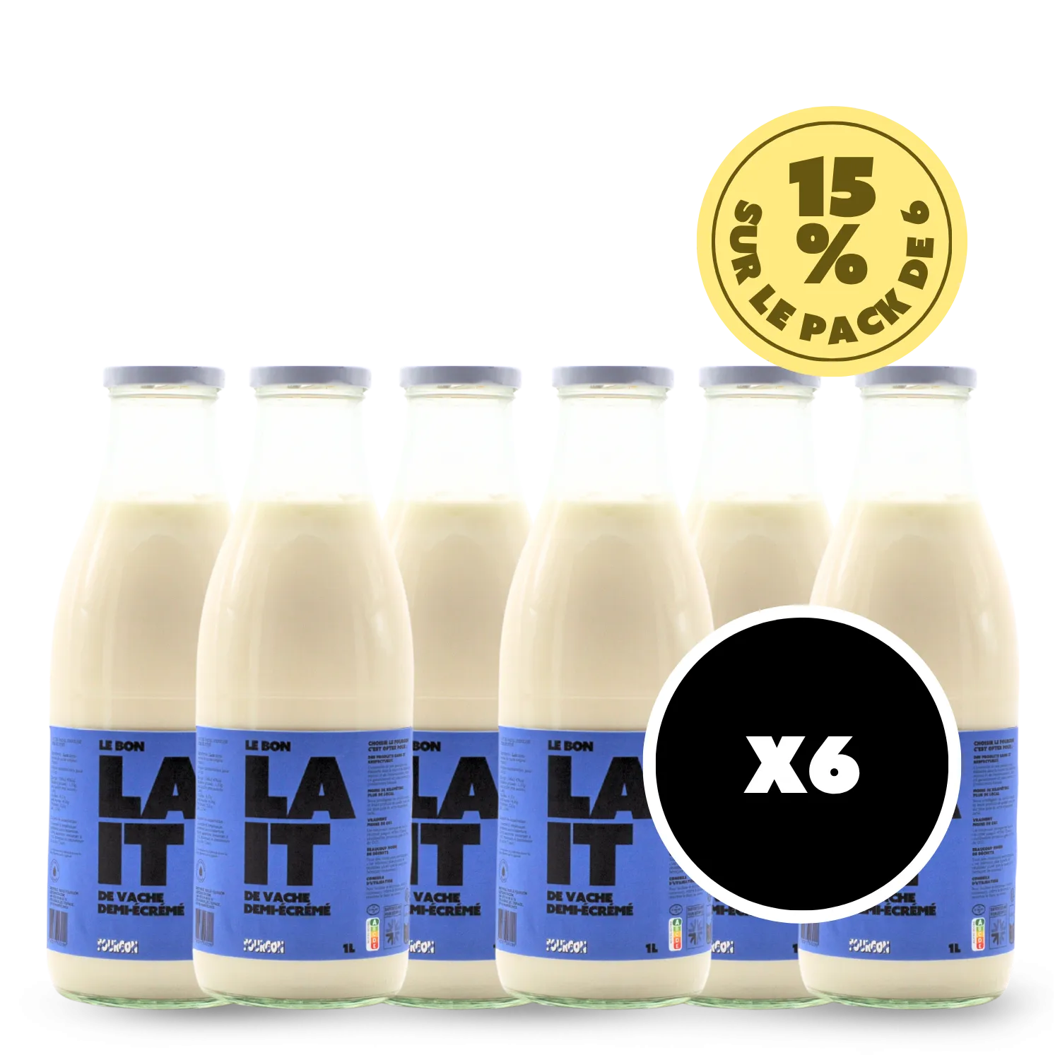 Pack Lait Demi-écrémé