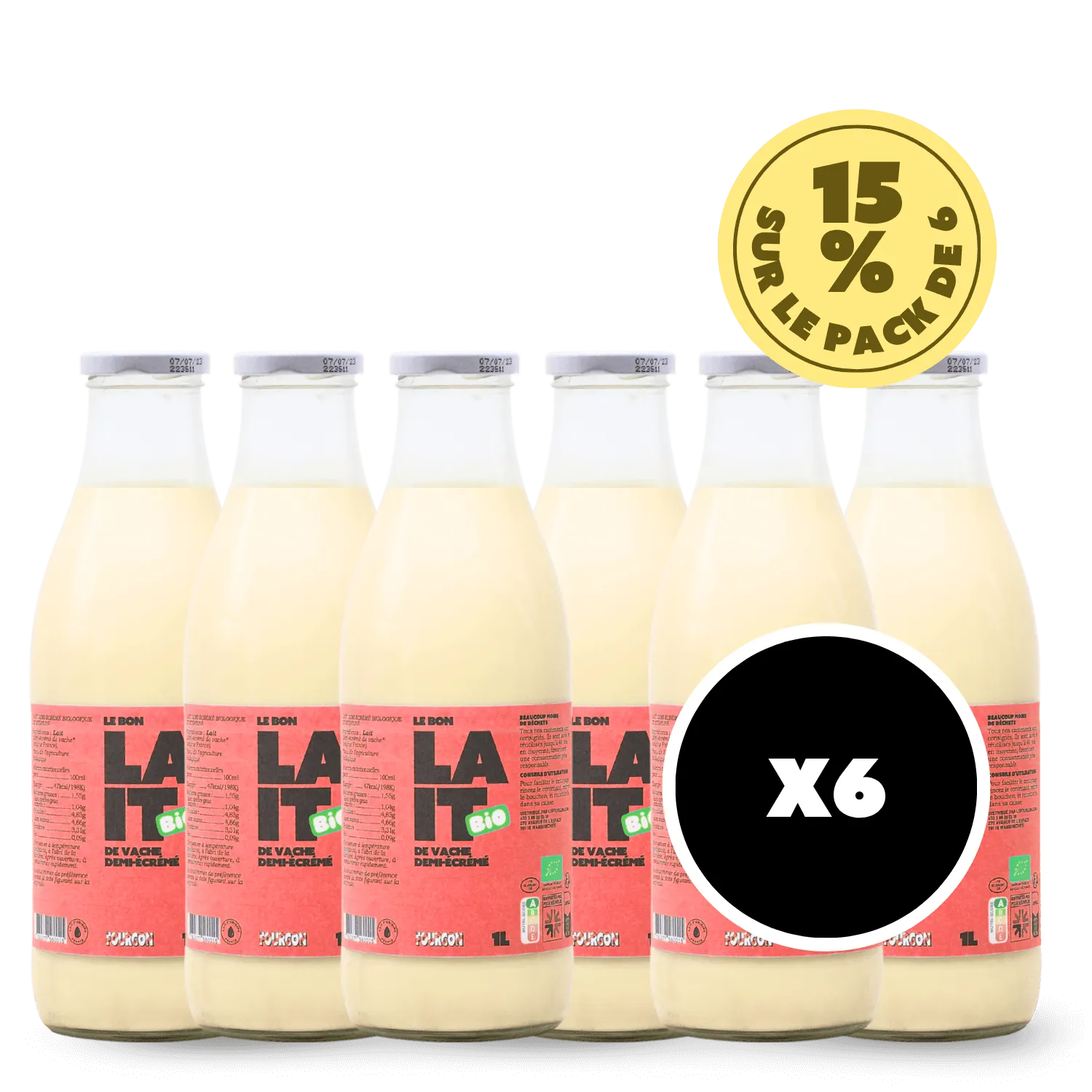Pack Lait Entier Bio