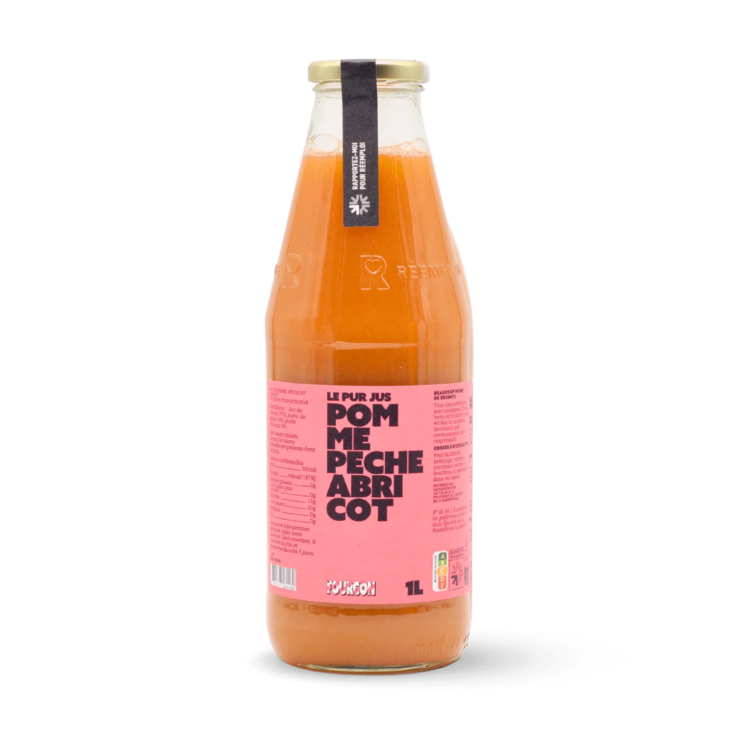 Pur jus pomme pêche abricot