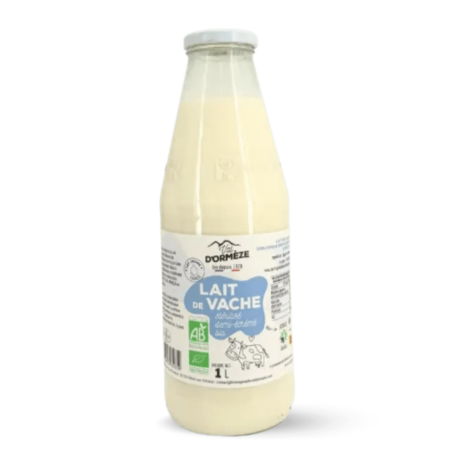 Lait demi-écrémé Bio