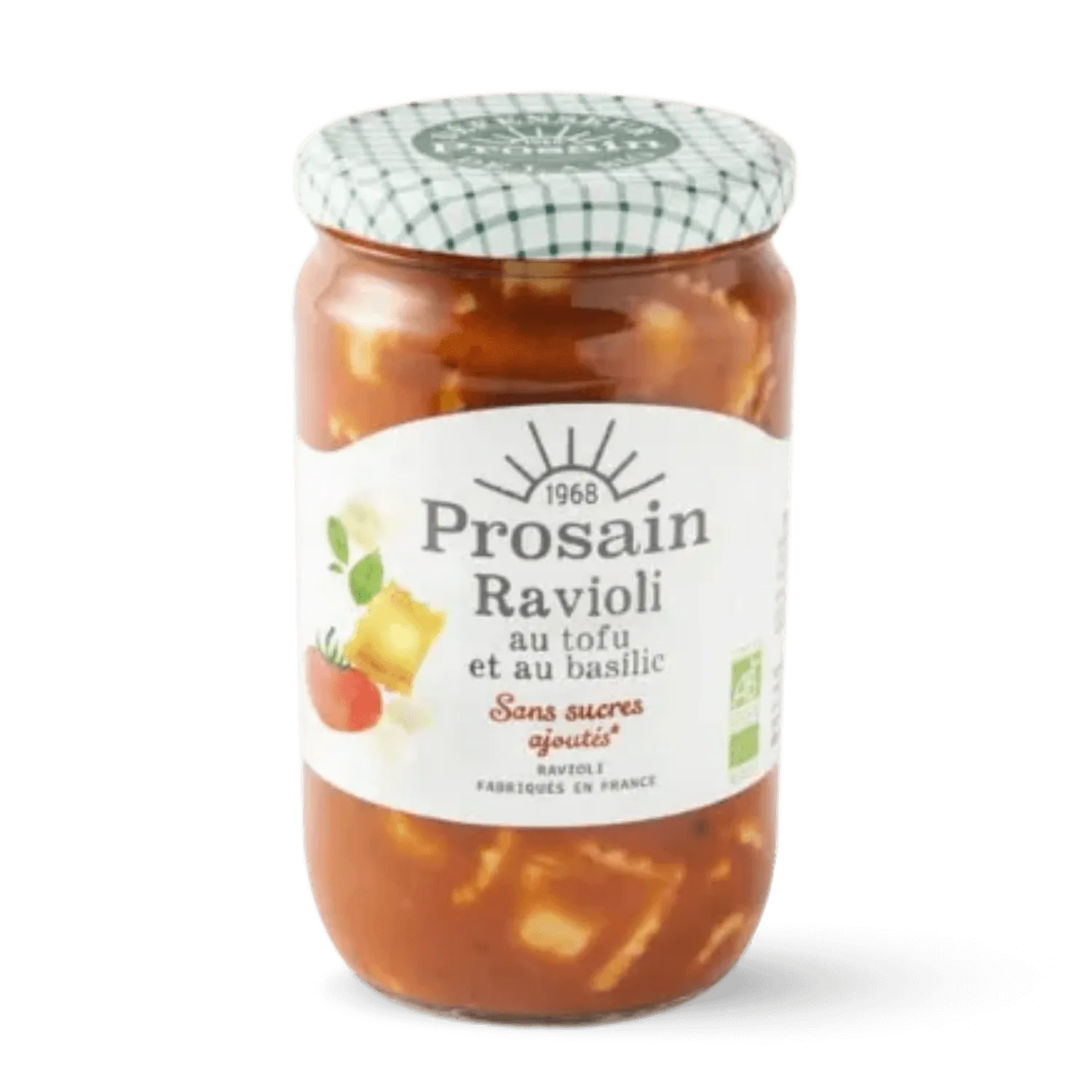 Raviolis tofu et basilic