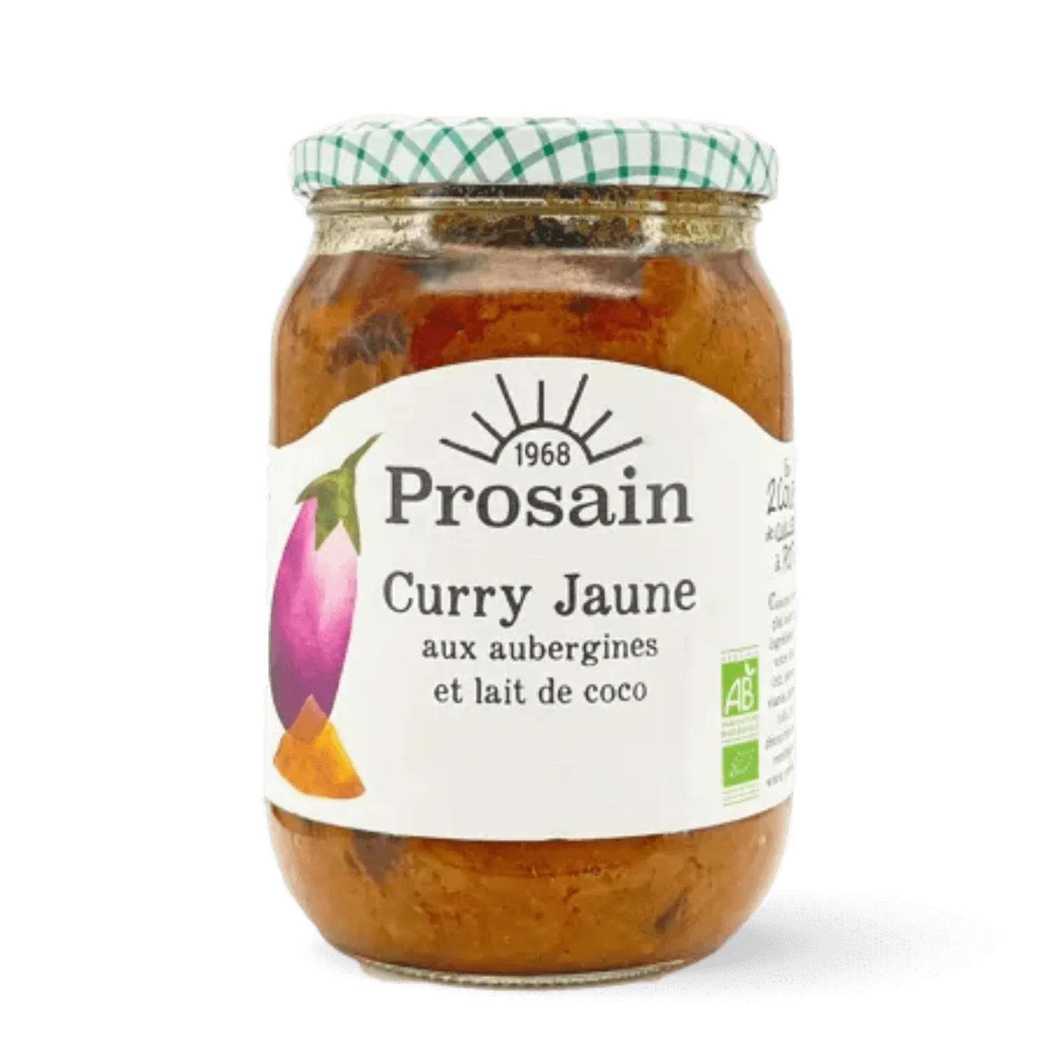 Aubergine curry jaune