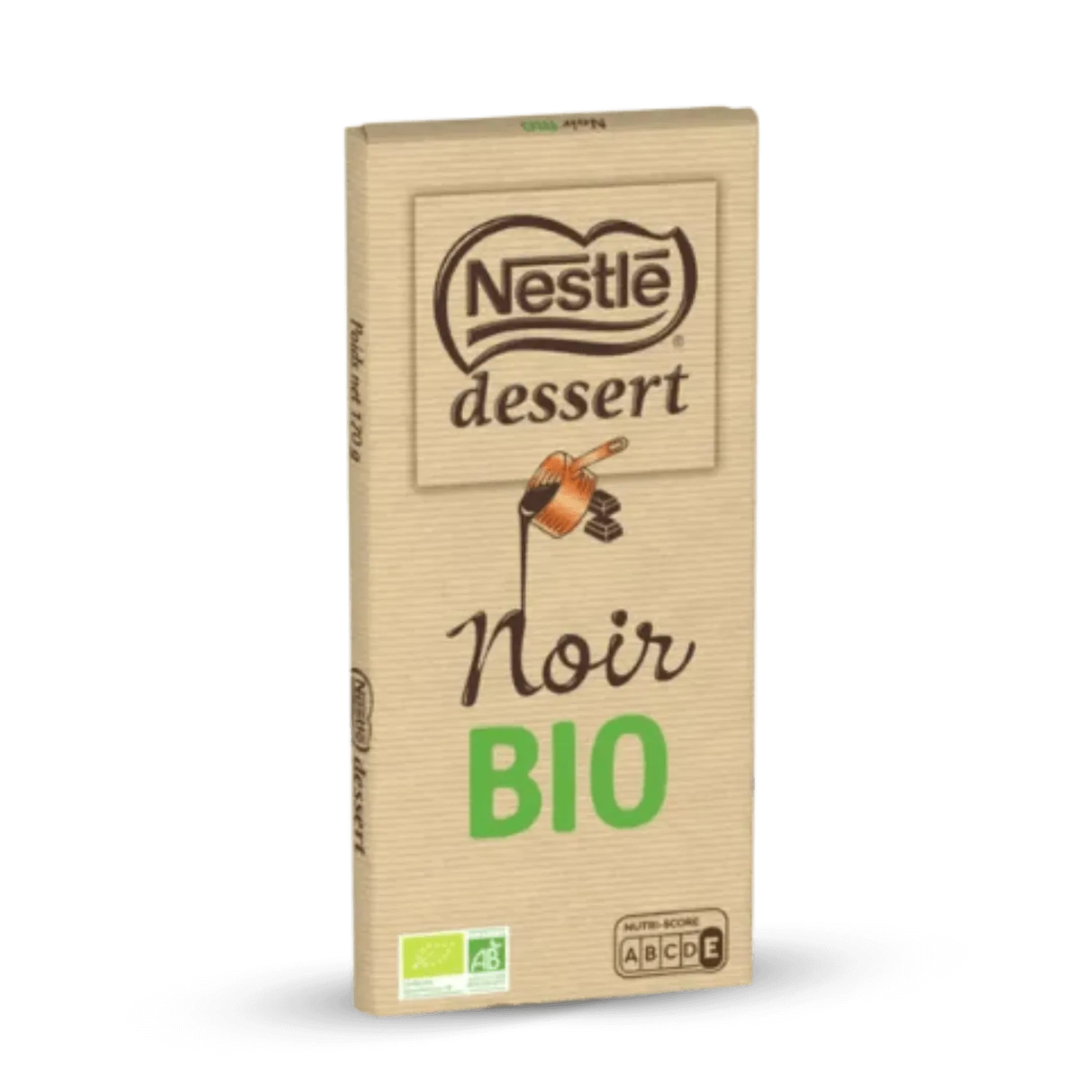 Tablette de chocolat noir pâtissier