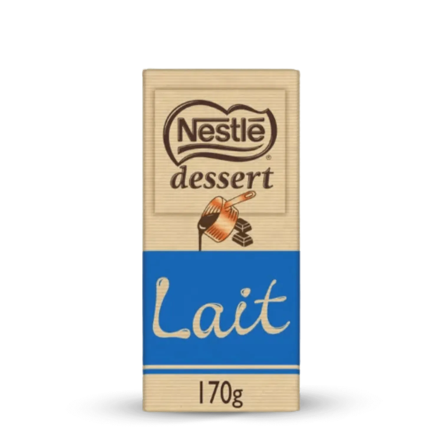 Tablette de chocolat au lait pâtissier