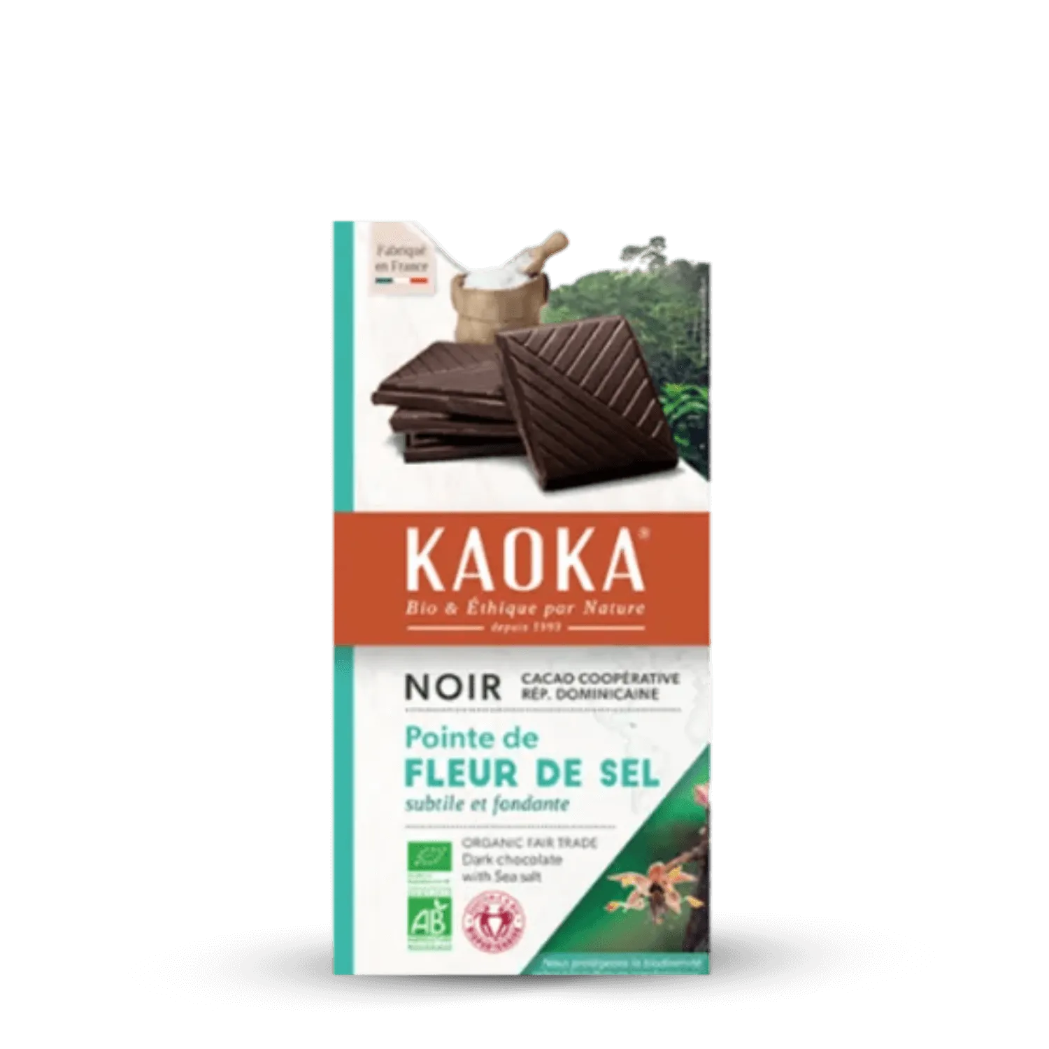 Tablette chocolat noir 70% fleur de sel