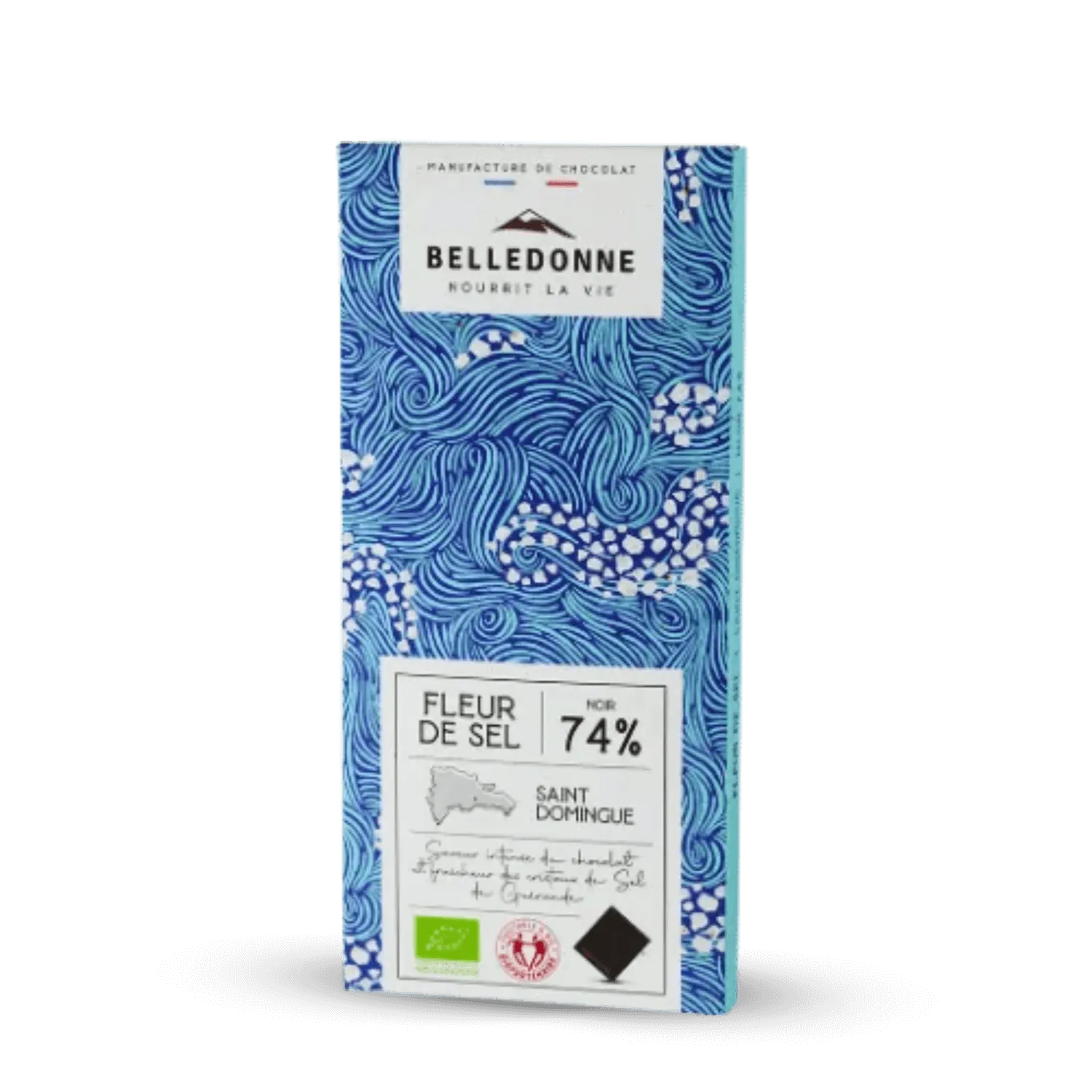 Tablette chocolat noir 74% - Fleur de sel