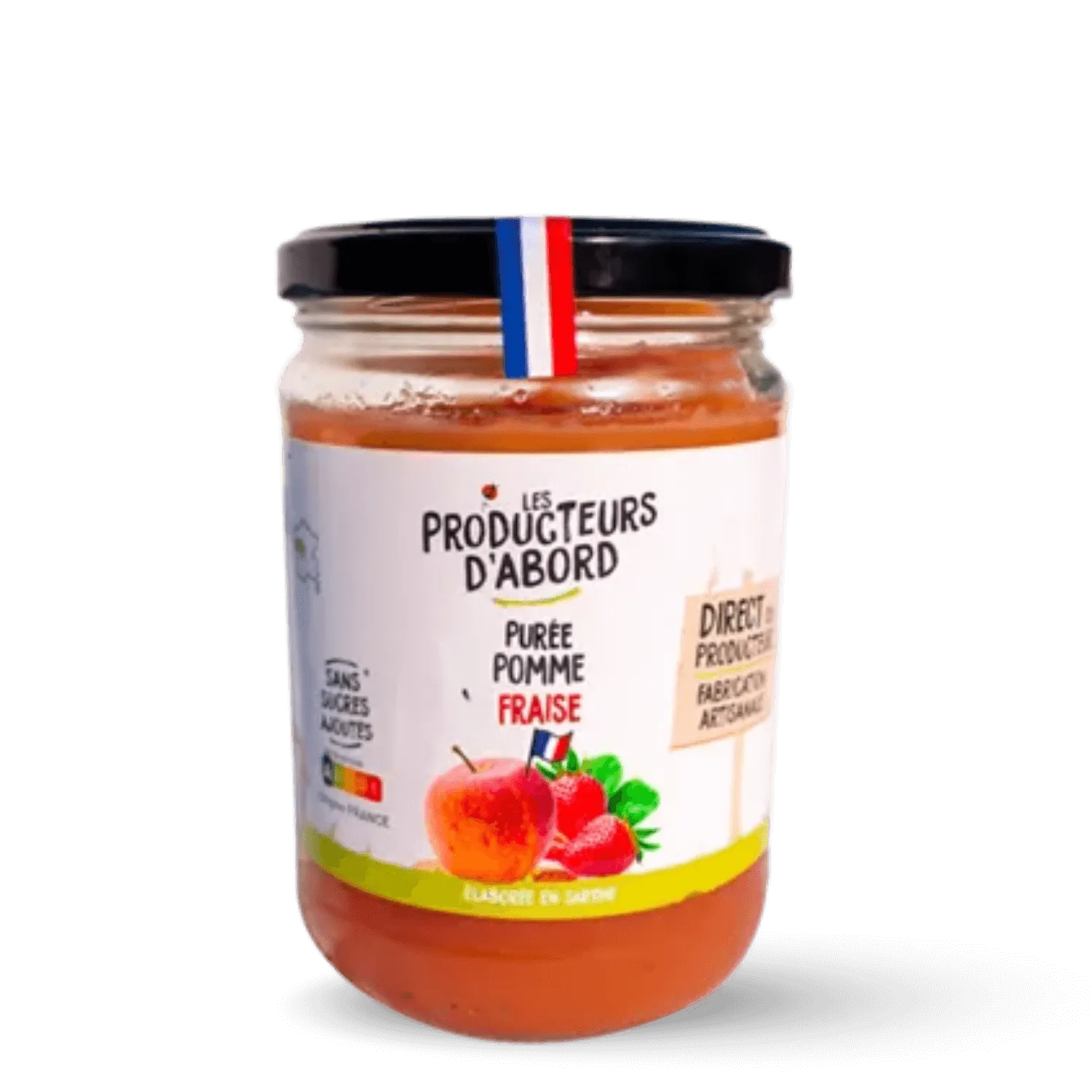 Purée de pomme fraise