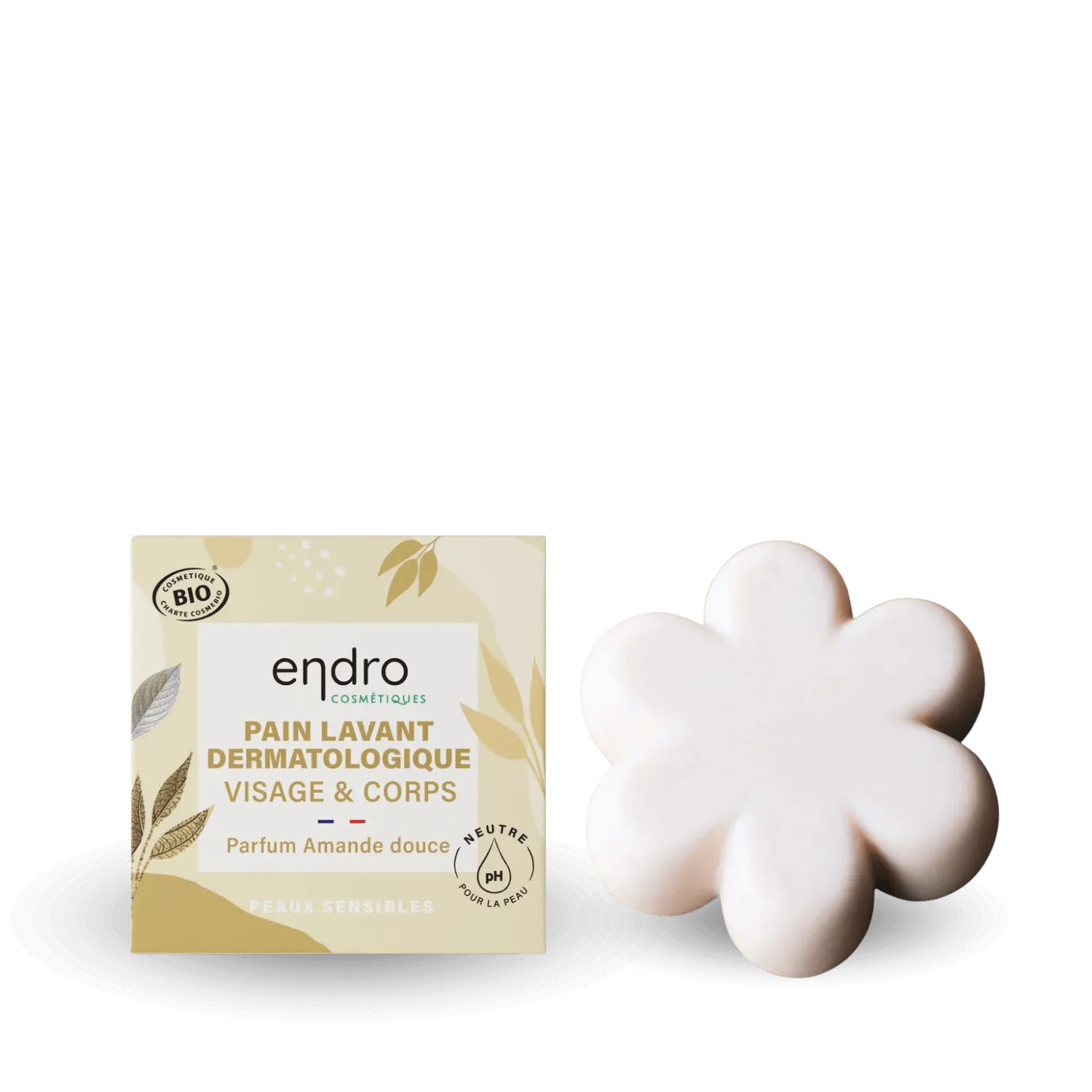 Pain lavant dermatologique bio - Amande douce