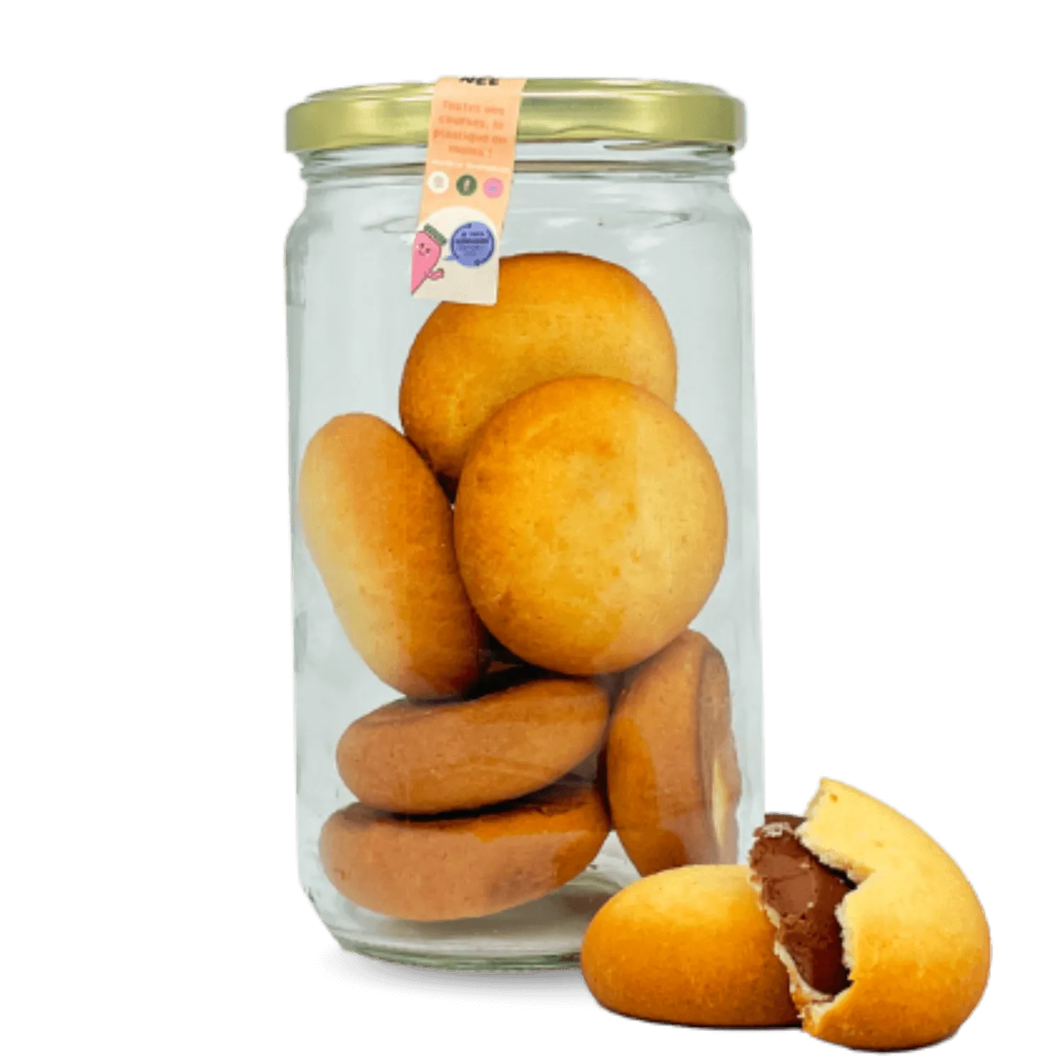 Biscuits coeur choco noisette