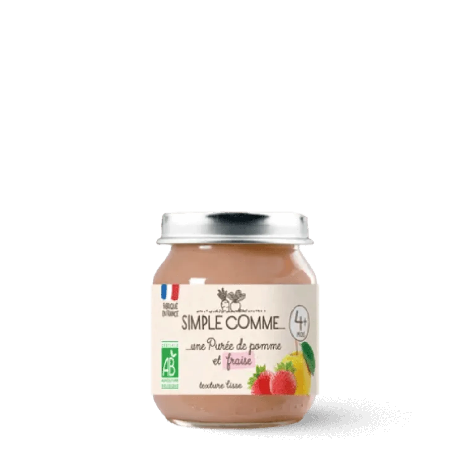 Purée pomme et fraise dès 4 mois bio