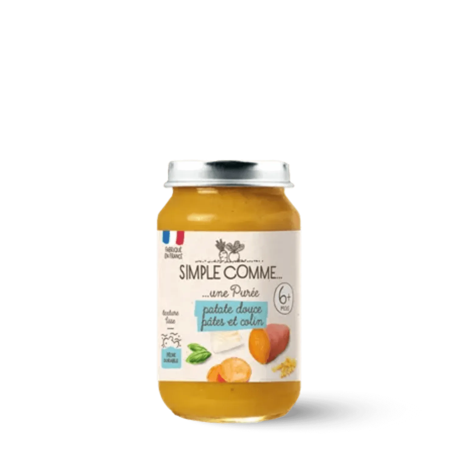 Purée patate douce pâtes et colin dès 6 mois bio