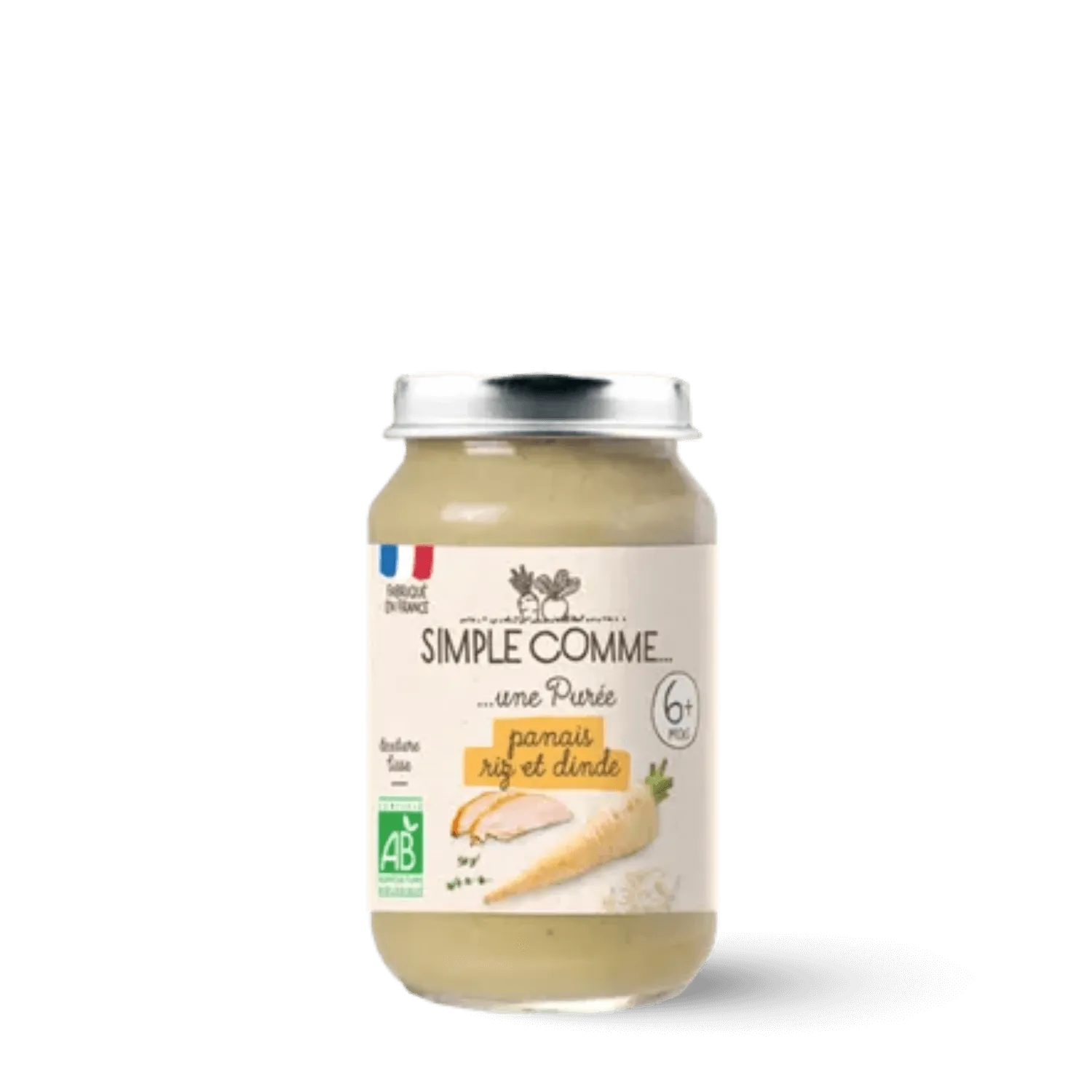 Purée panais riz et dinde dès 6 mois bio