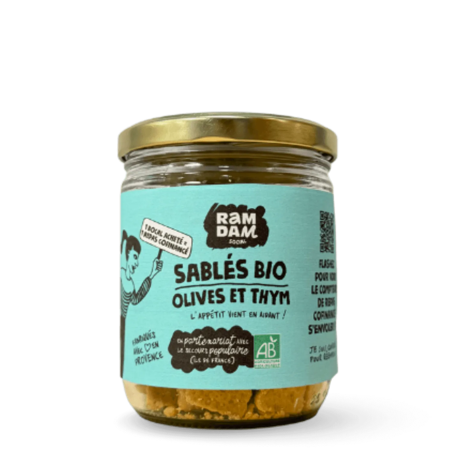 Sablés olive et thym