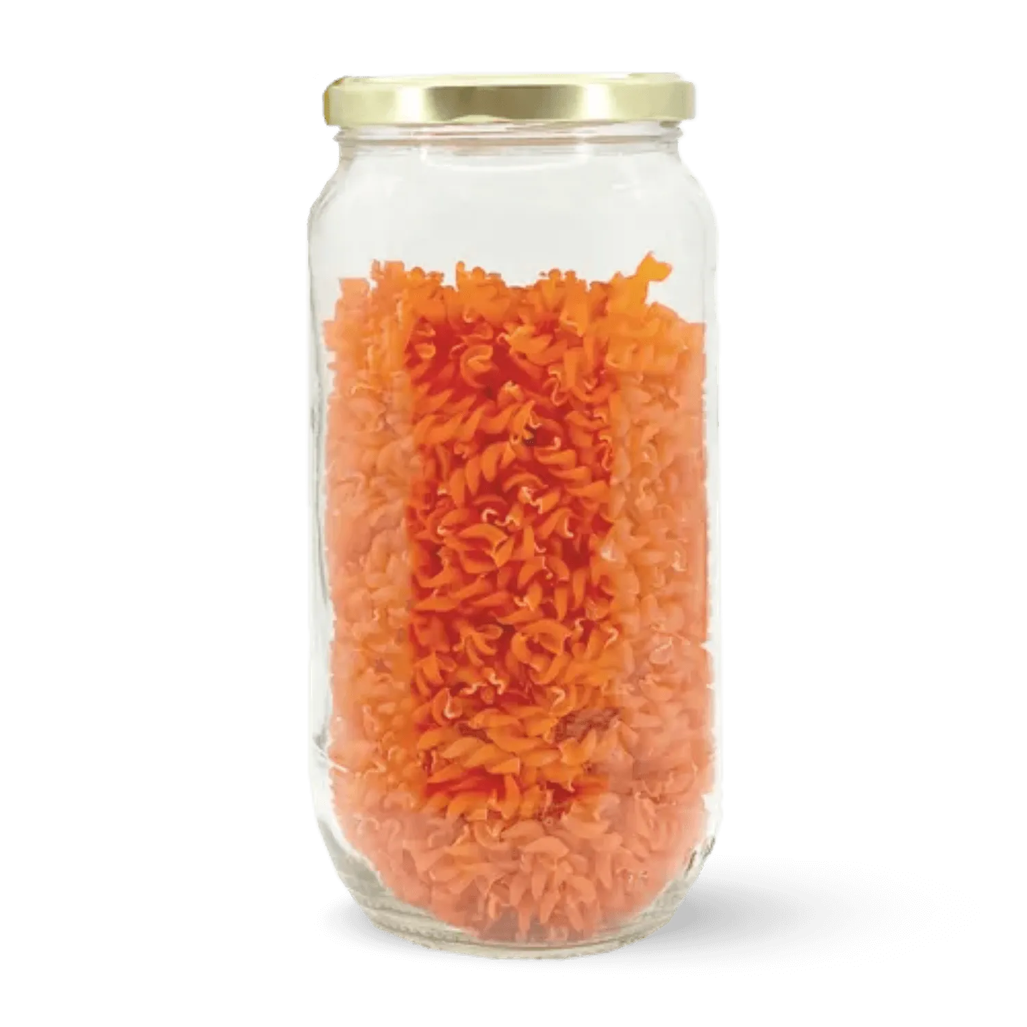 Fusilli aux lentilles corail