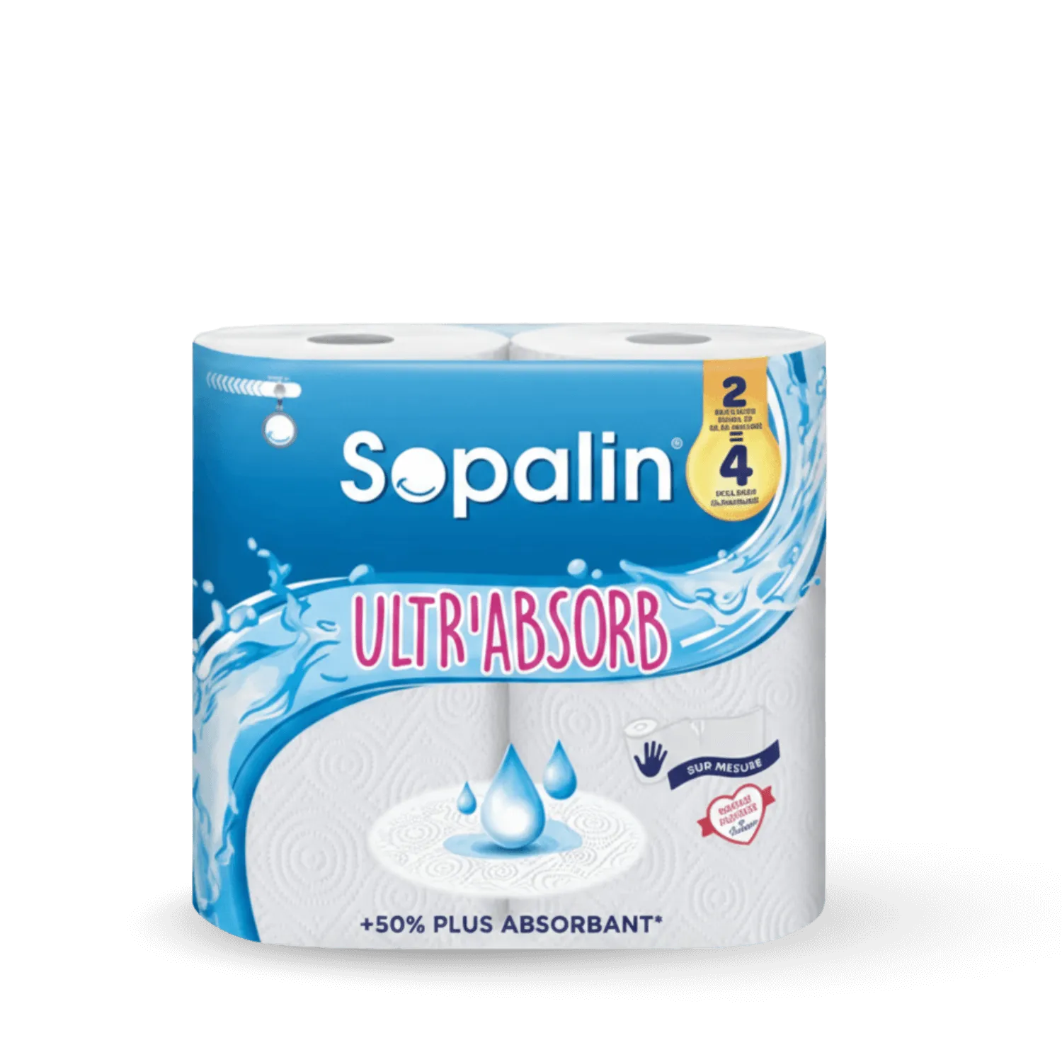 Essuie-tout ultra absorbant x2