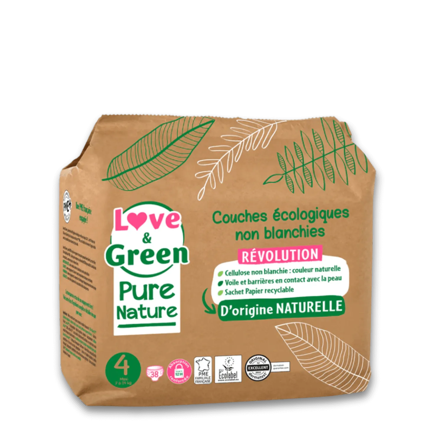 Couches T4 (7 à 14kg) - 38 unités