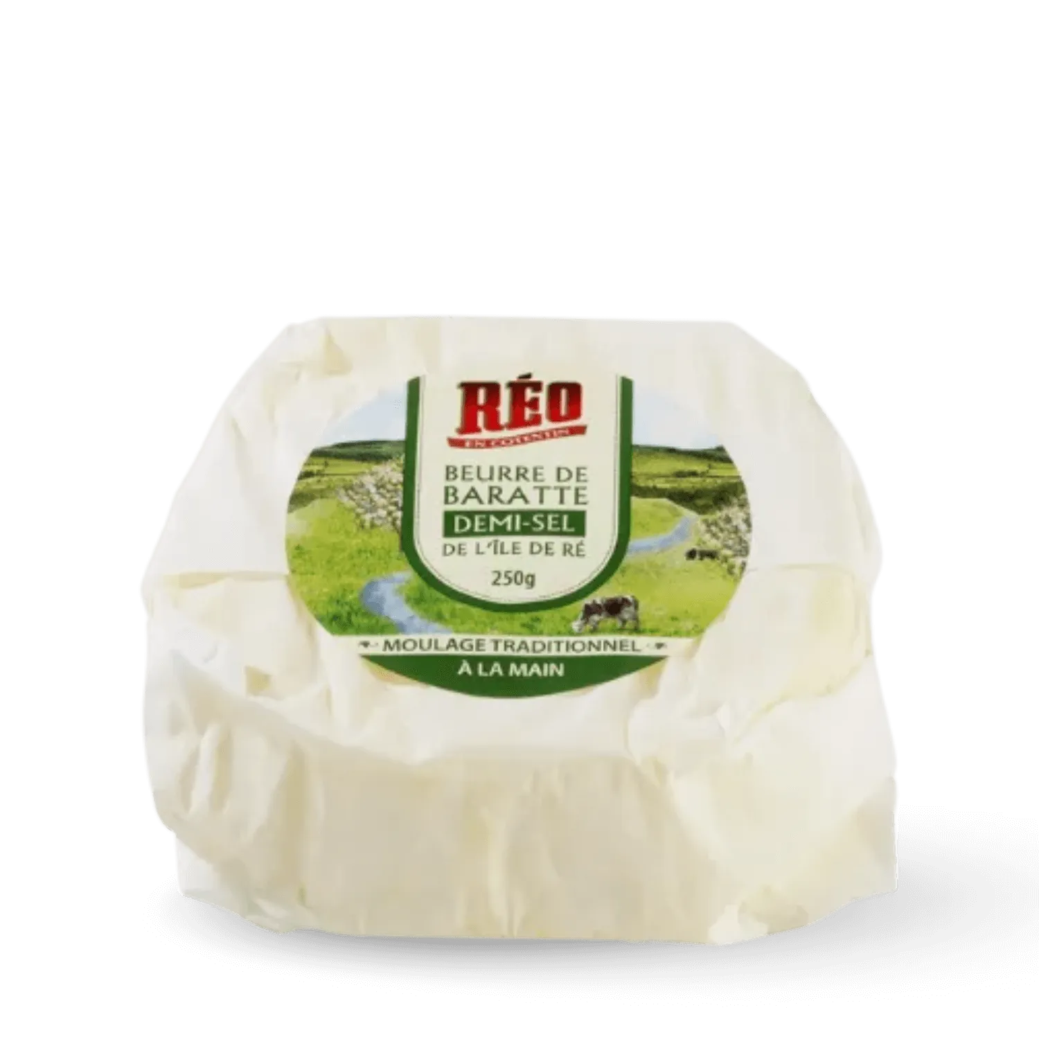 Beurre de baratte demi-sel moulé main - Gaslonde