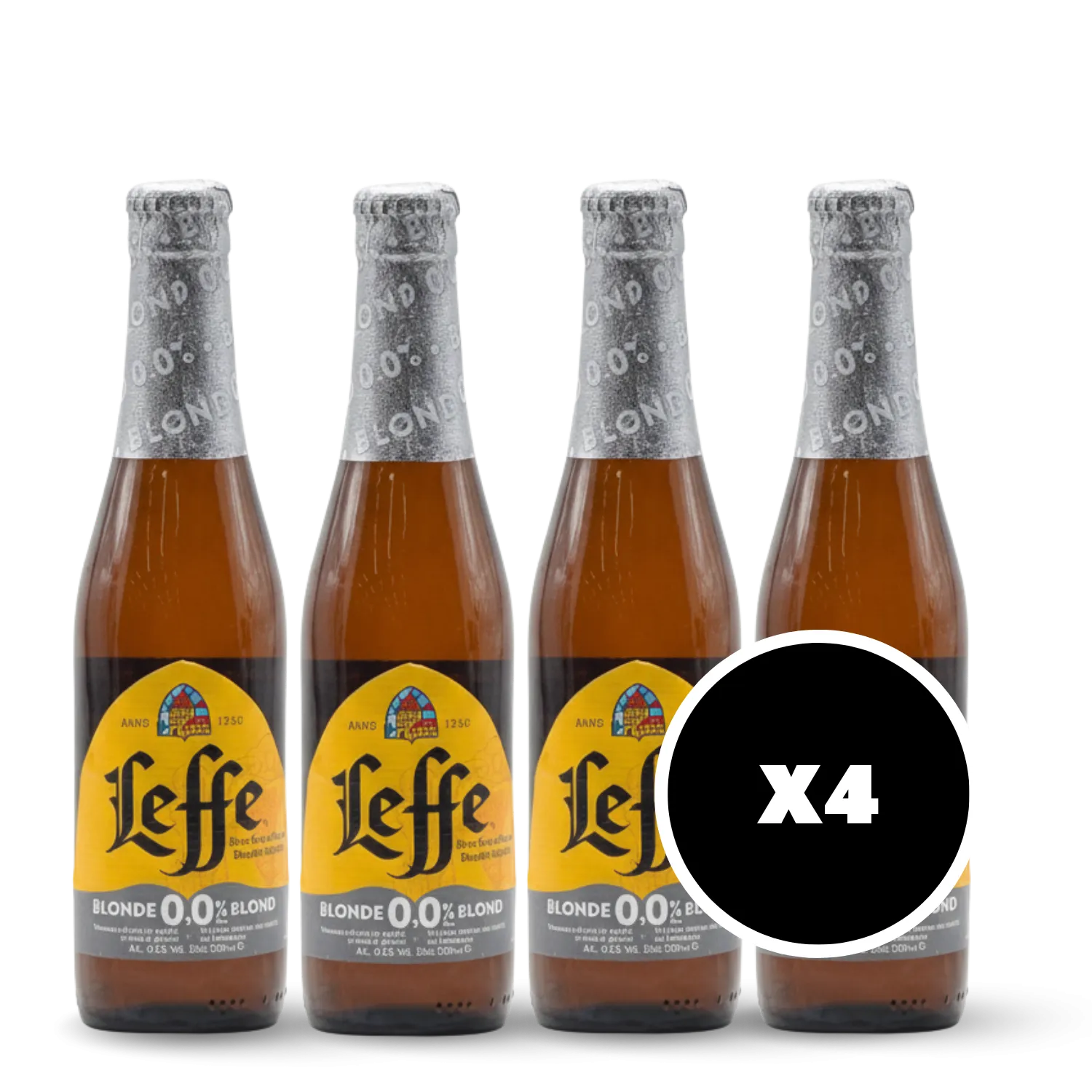 Pack 4 x Leffe Blonde 0,0%