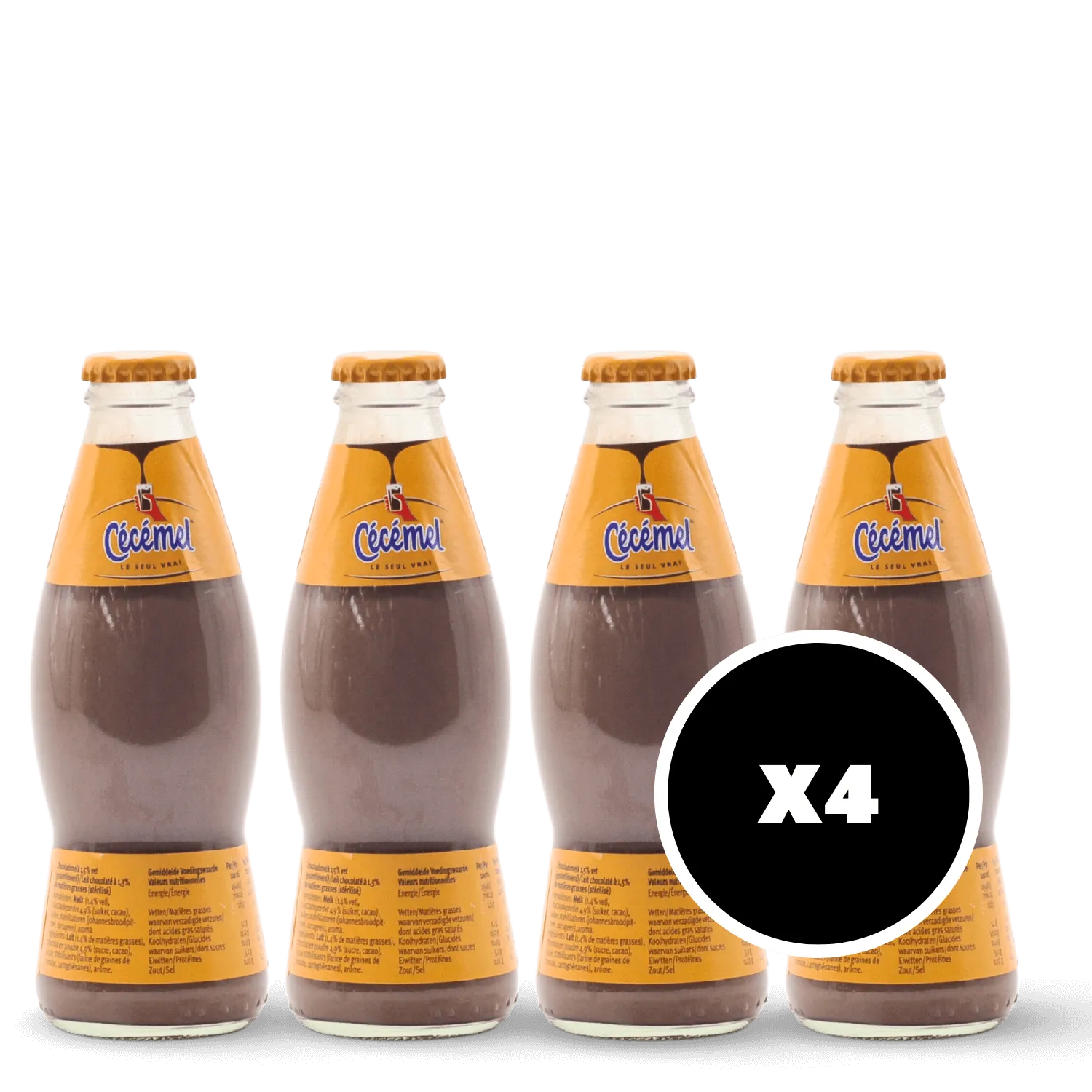 Pack 4 x Lait au chocolat cécémel