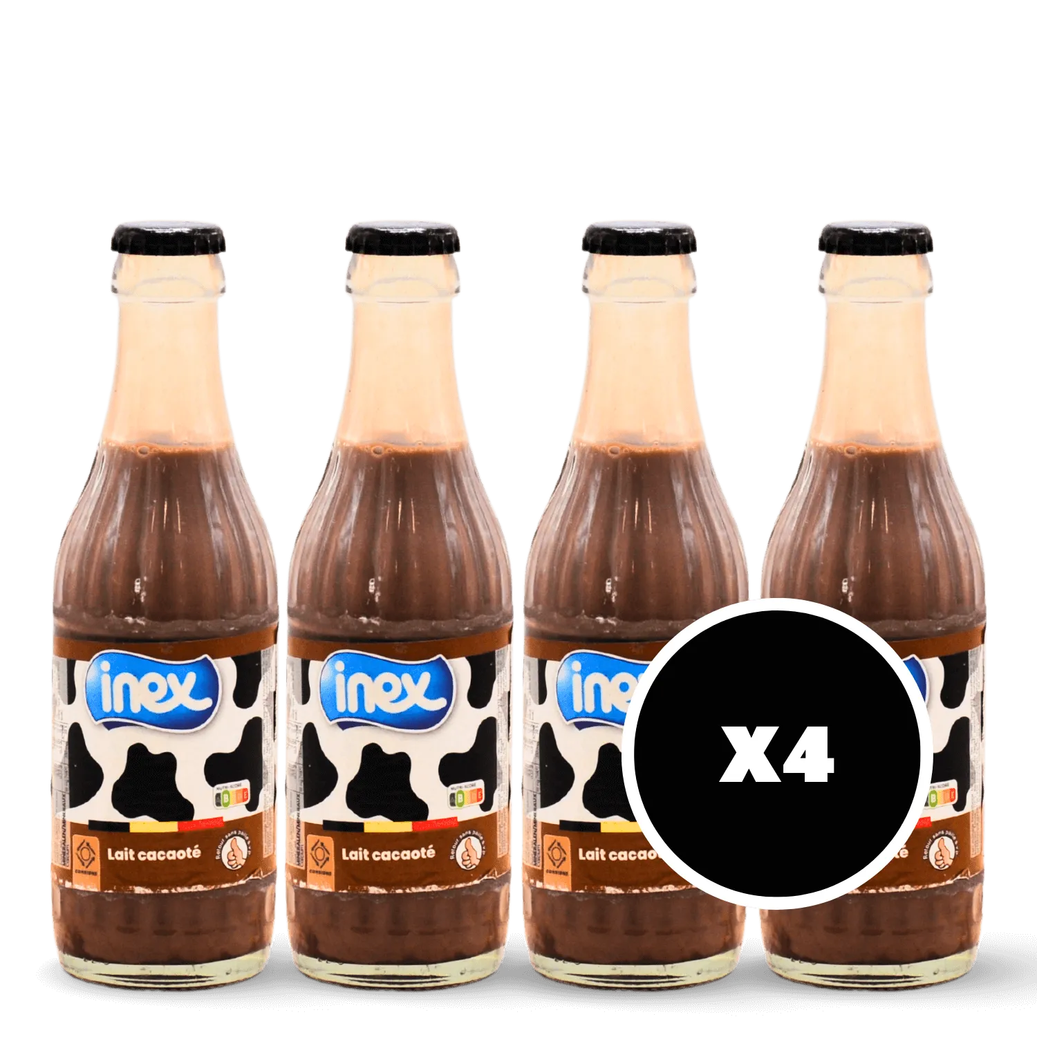 Pack 4 x Lait au chocolat Inex