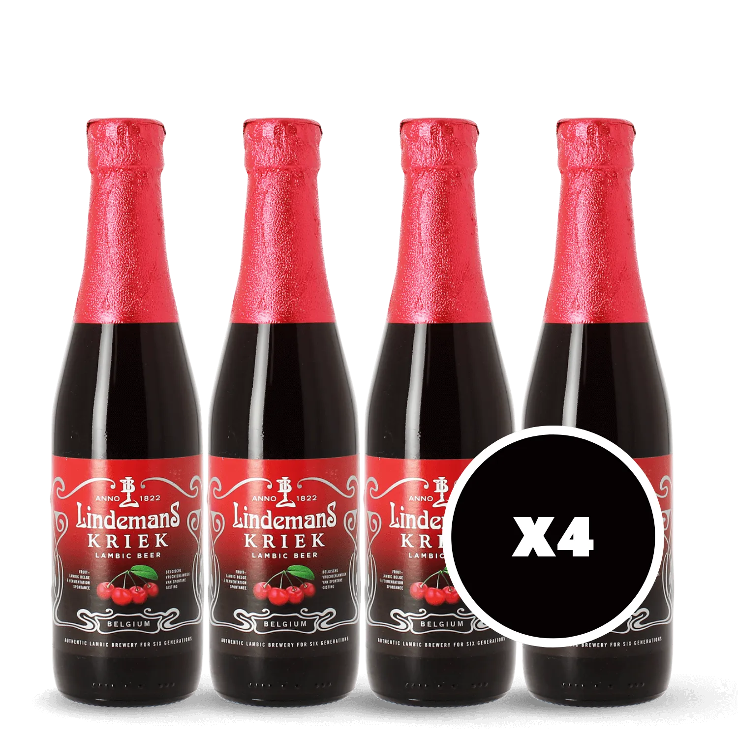 Pack 4 x Lindemans Kriek Rouge