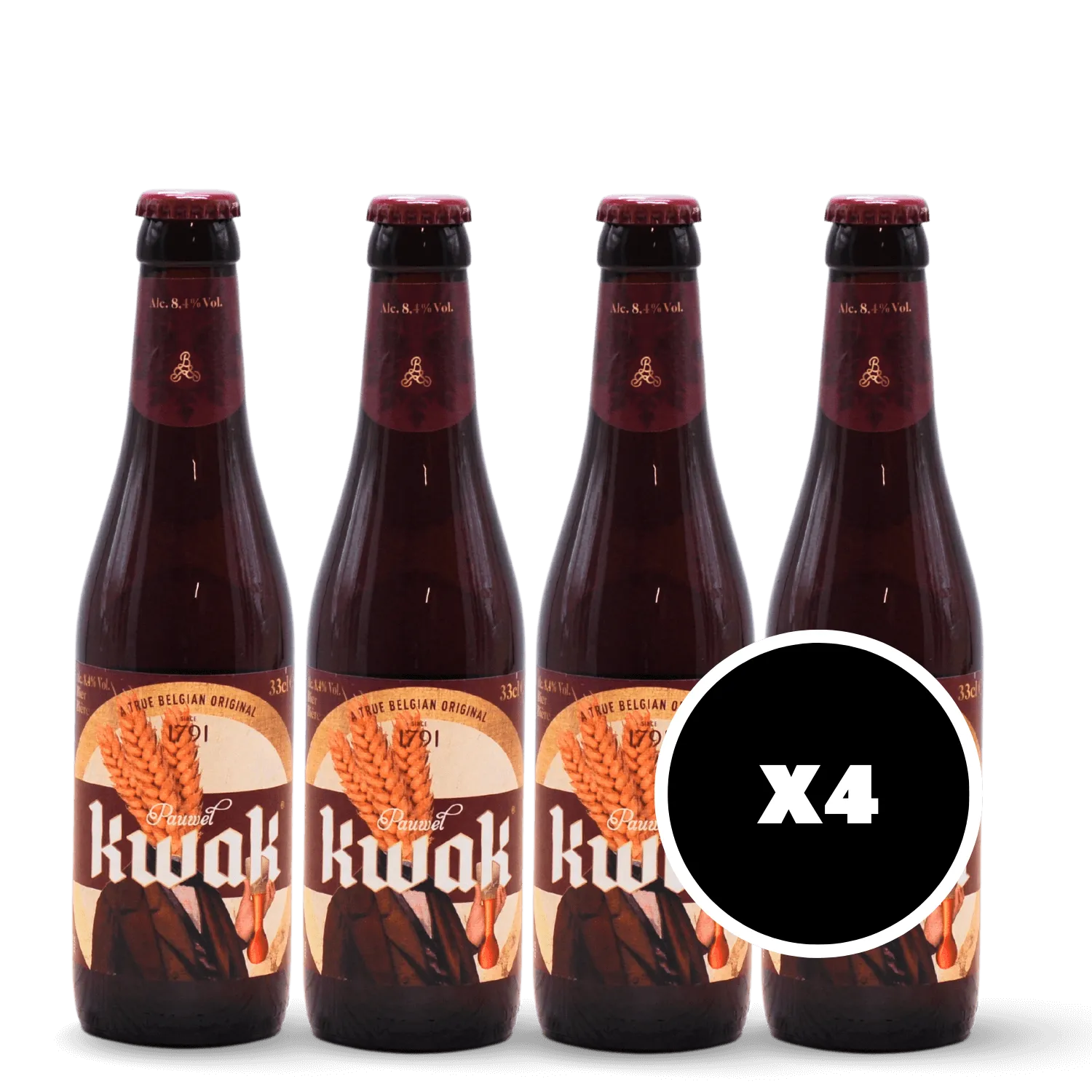 Pack 4 x Kwak Ambrée