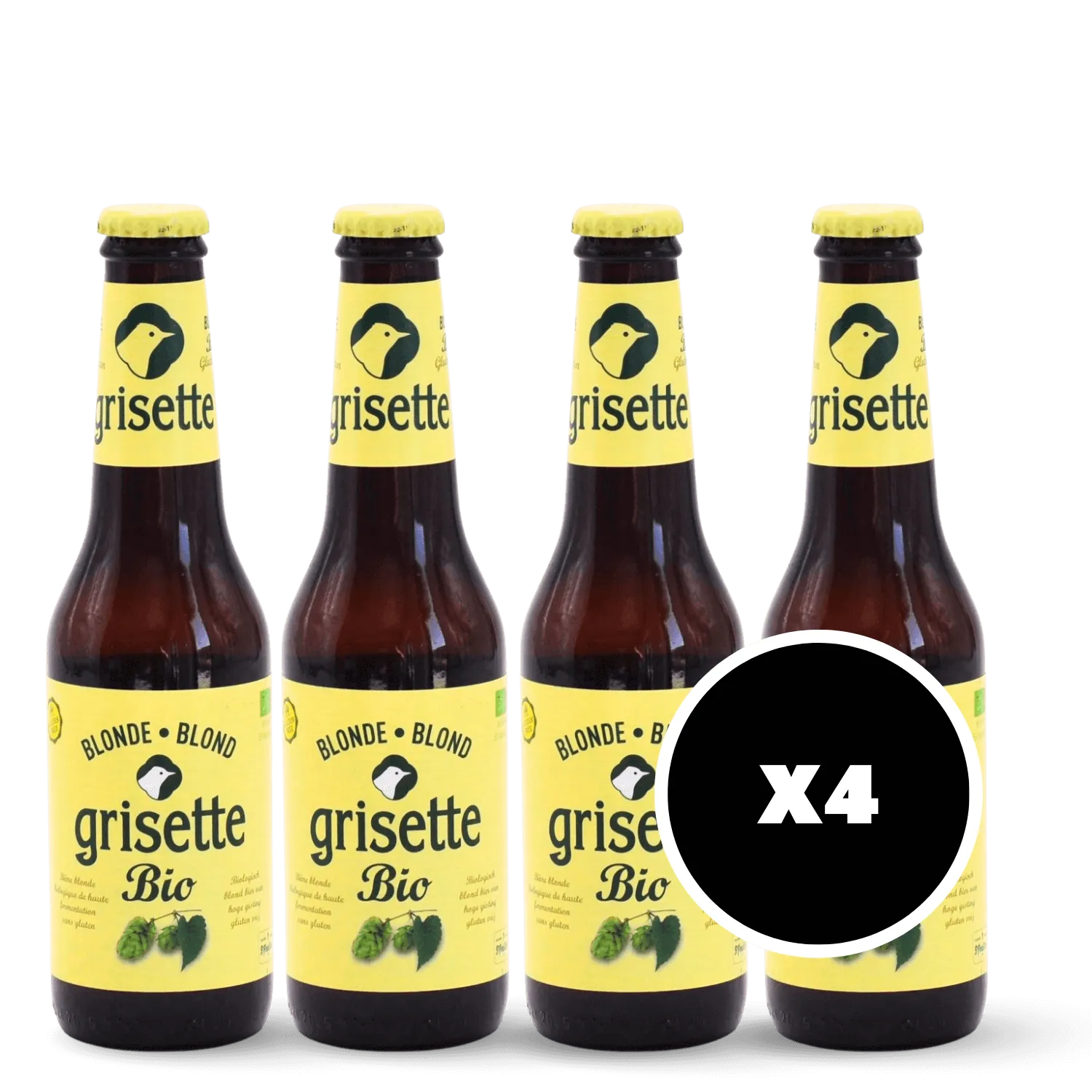 Pack 4 x Grisette Blonde Bio Sans Gluten