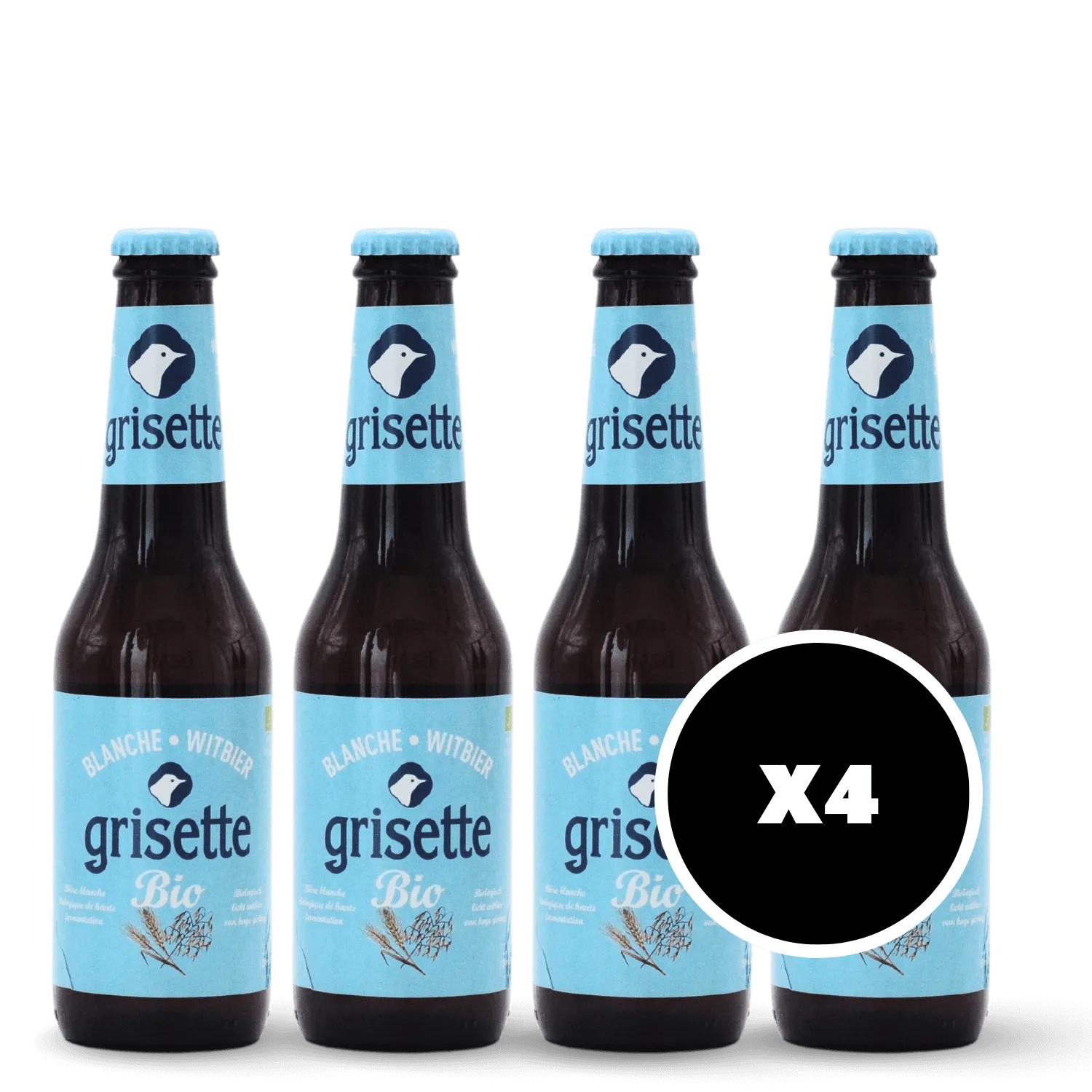Pack 4 x Grisette Blanche