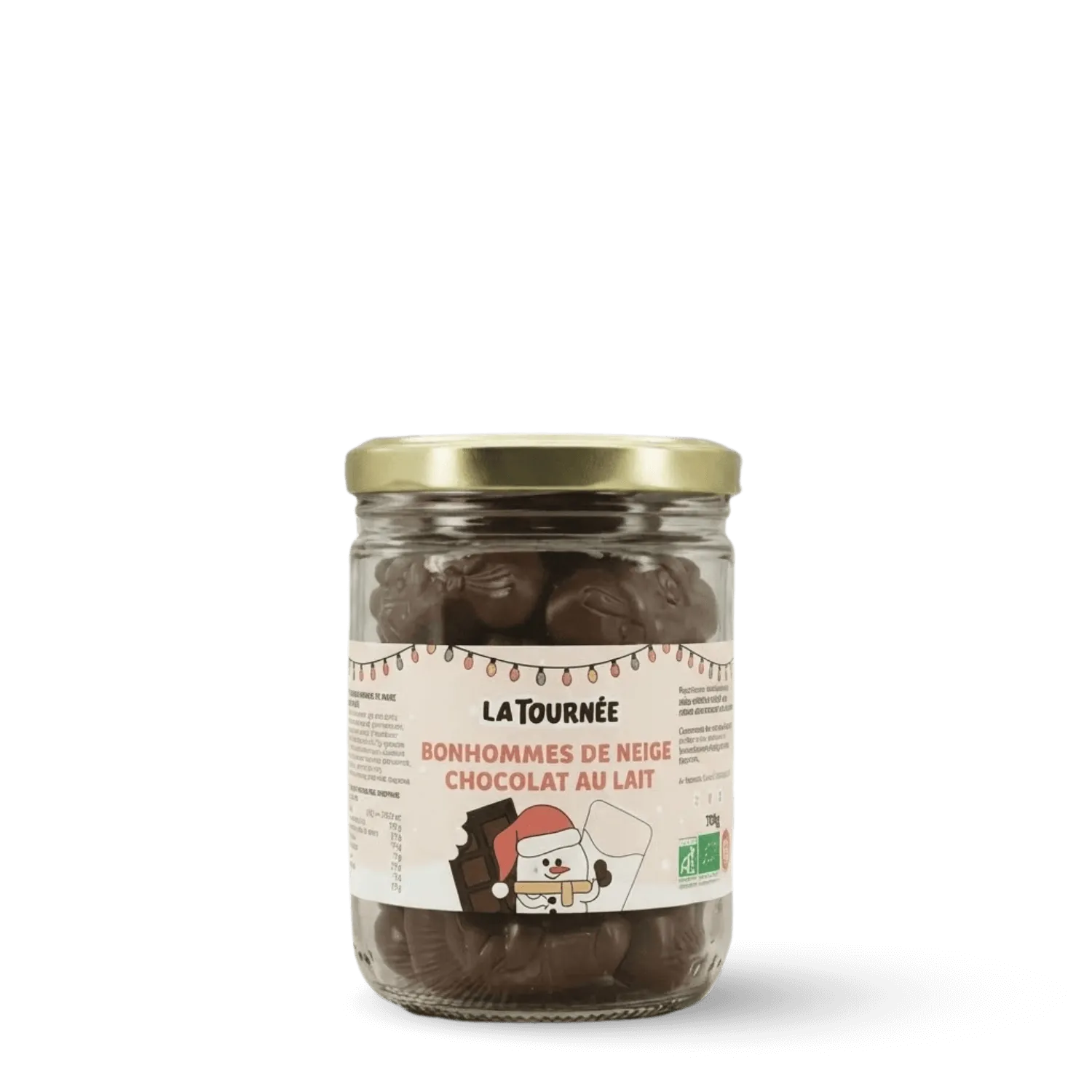 Bonhomme de neige chocolat au lait