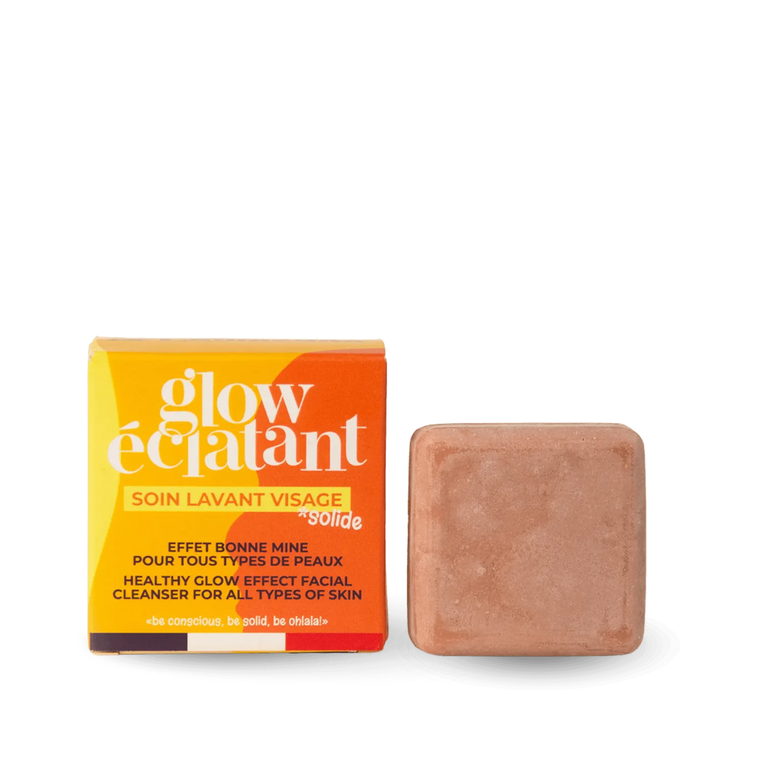 Soin lavant visage solide bio - Glow éclatant