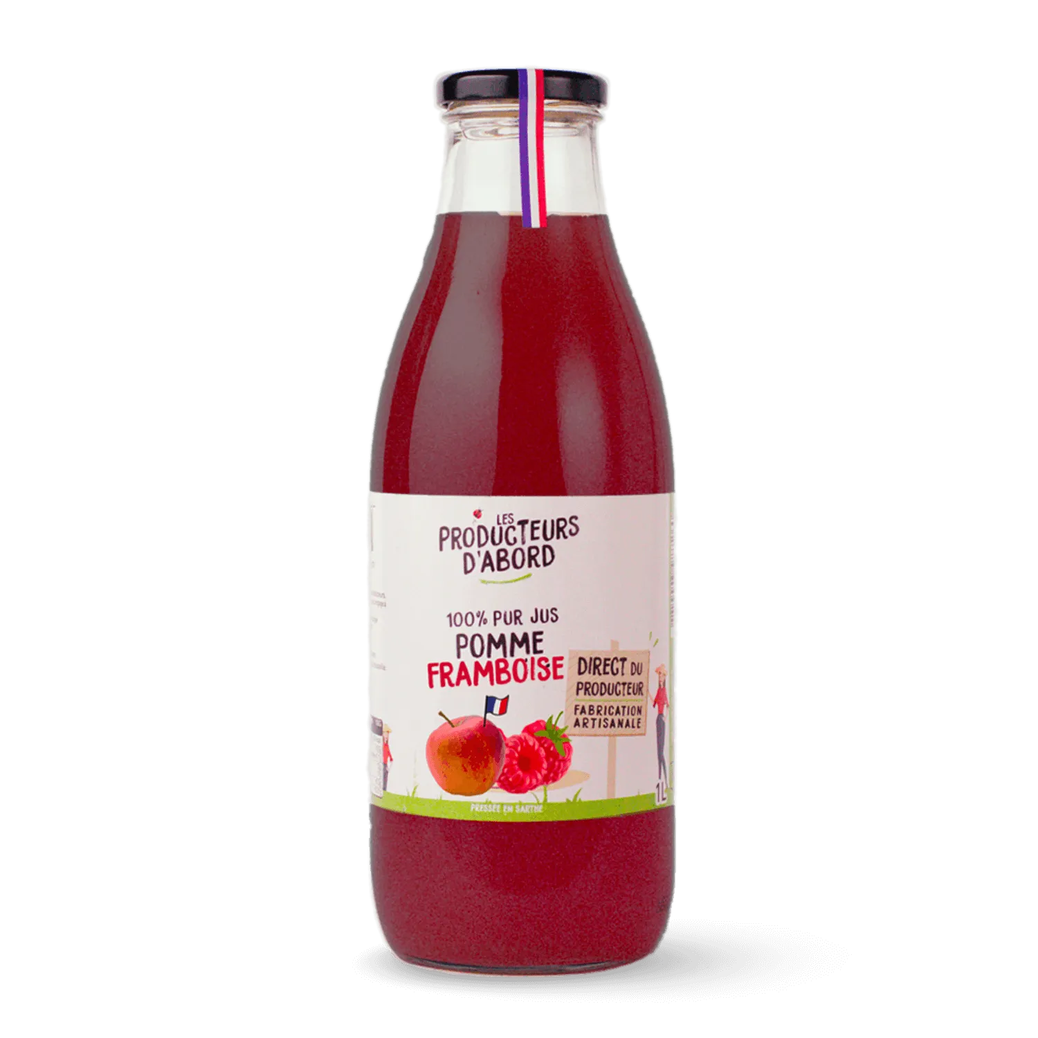 Jus pomme framboise