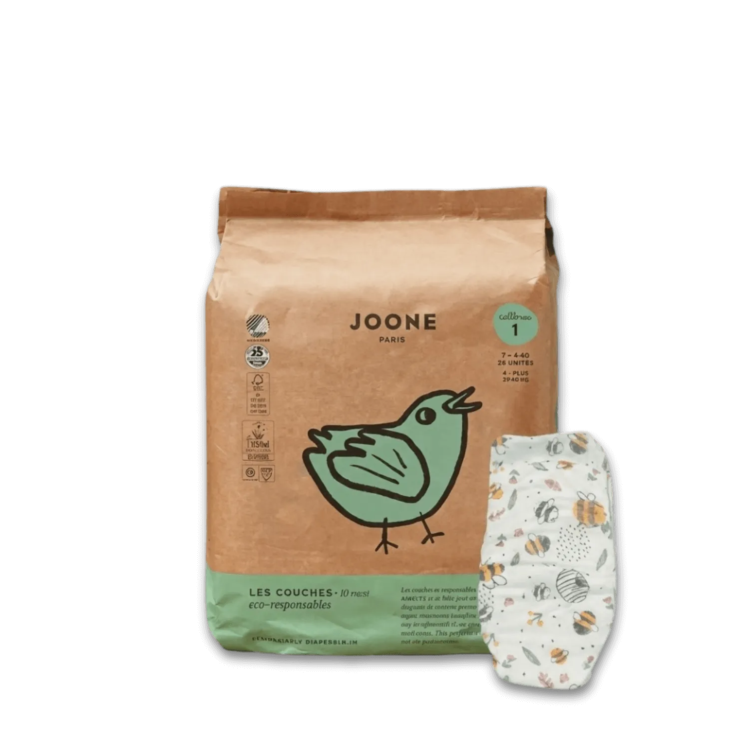 Couche bébé T1 (2-4kg) - 30 unités