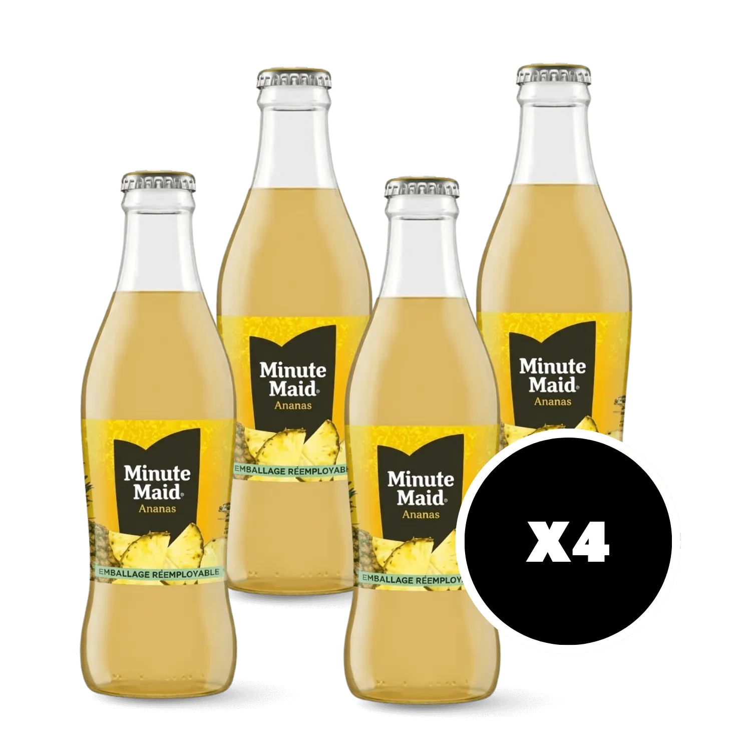 Pack 4 x Minute Maid ananas