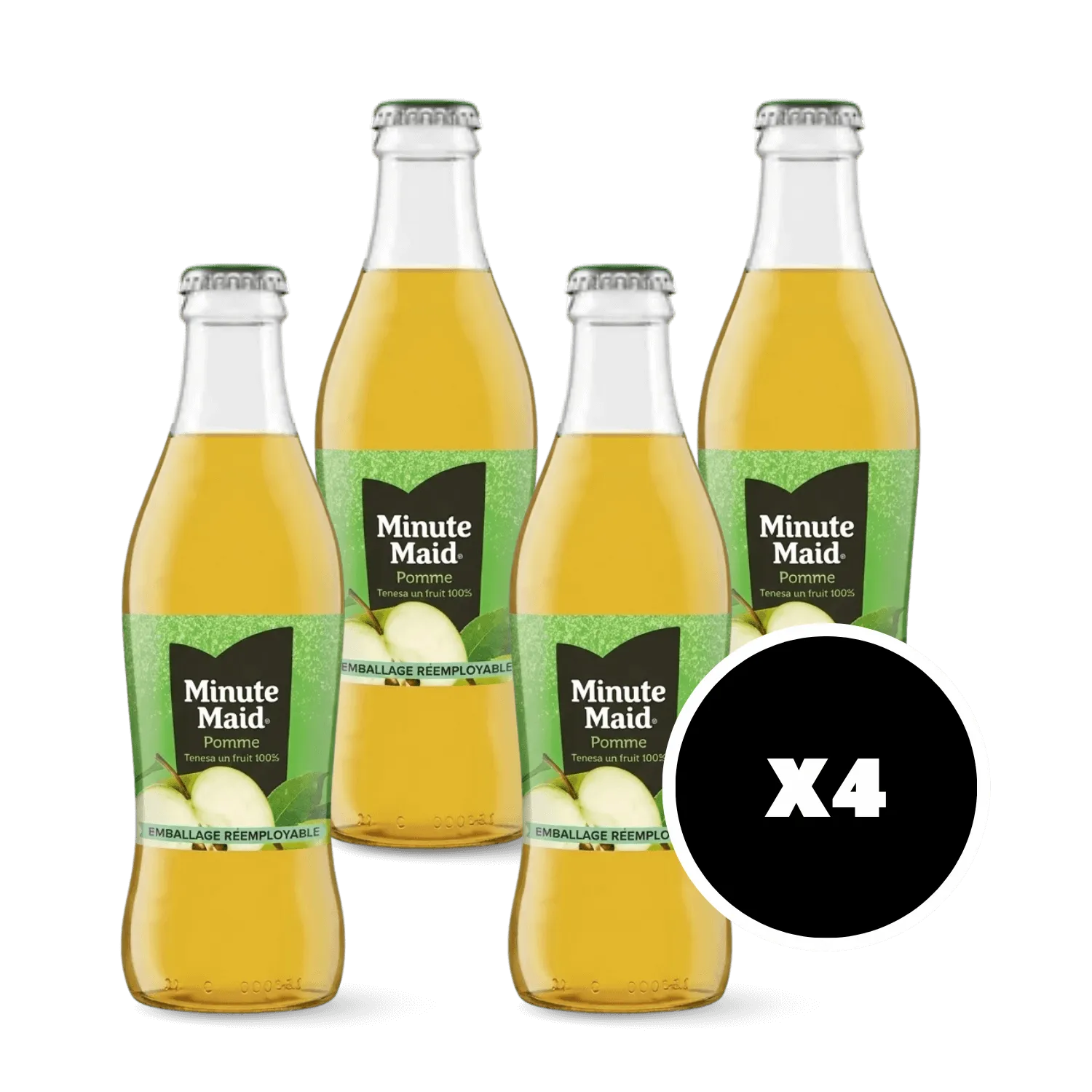 Pack 4 x Minute Maid pomme