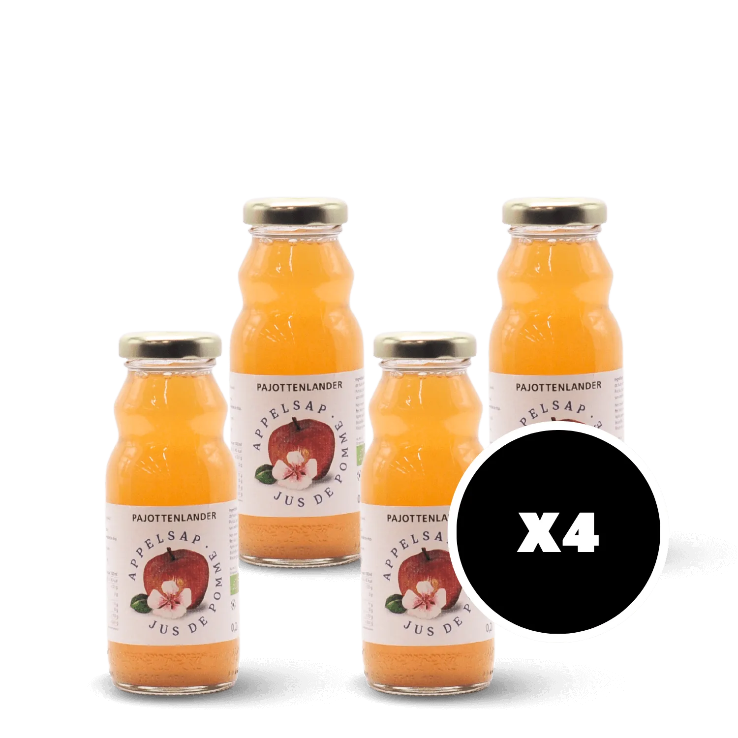 Pack 4 x Jus de pomme bio