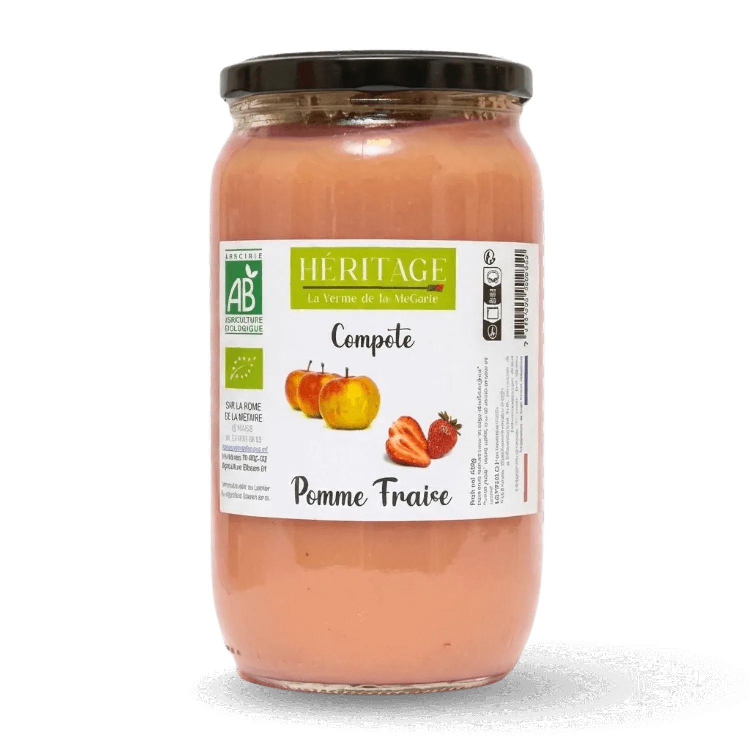 Compote pomme fraise